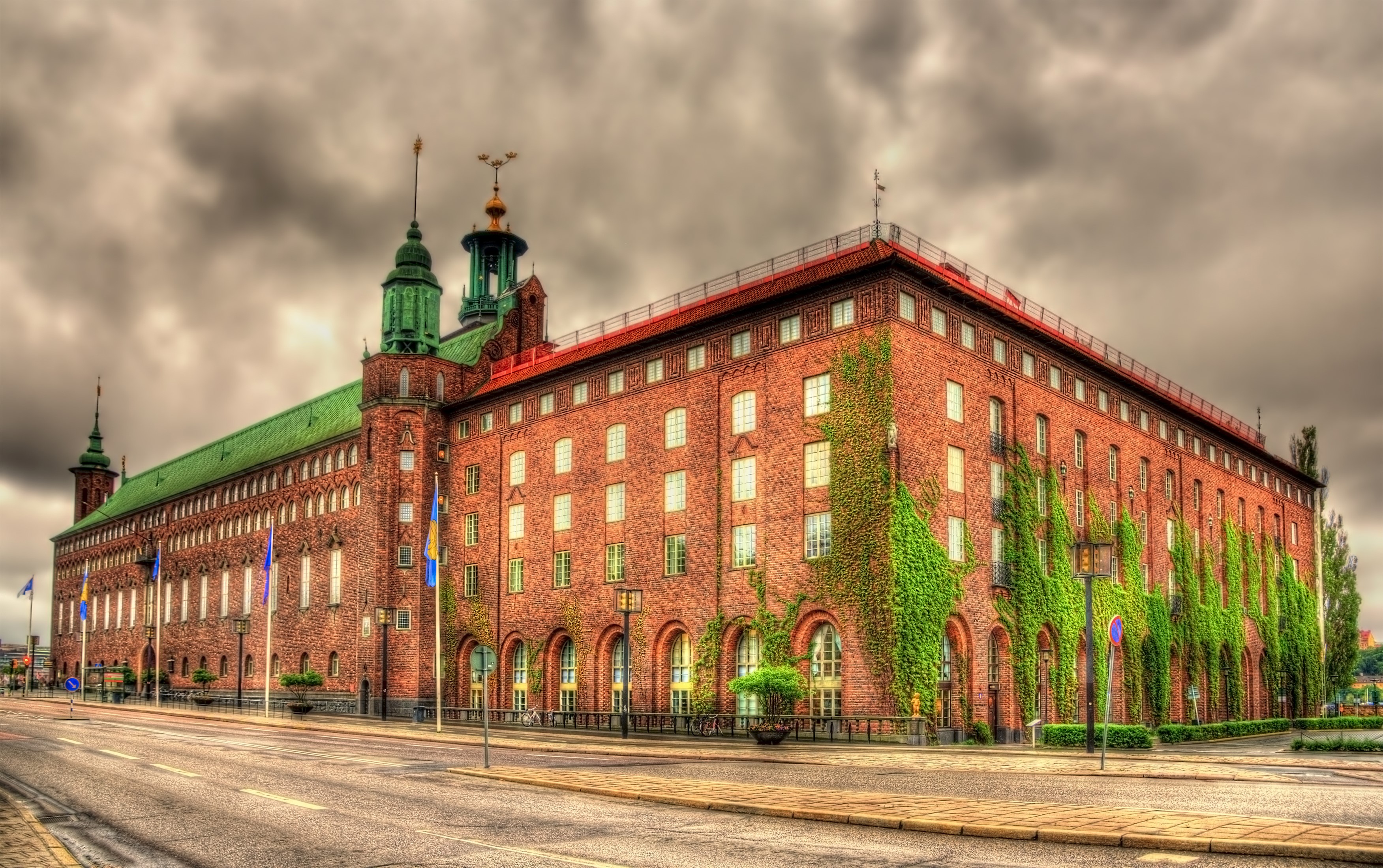 Stockholm City Hall, Sweden HD Wallpaper