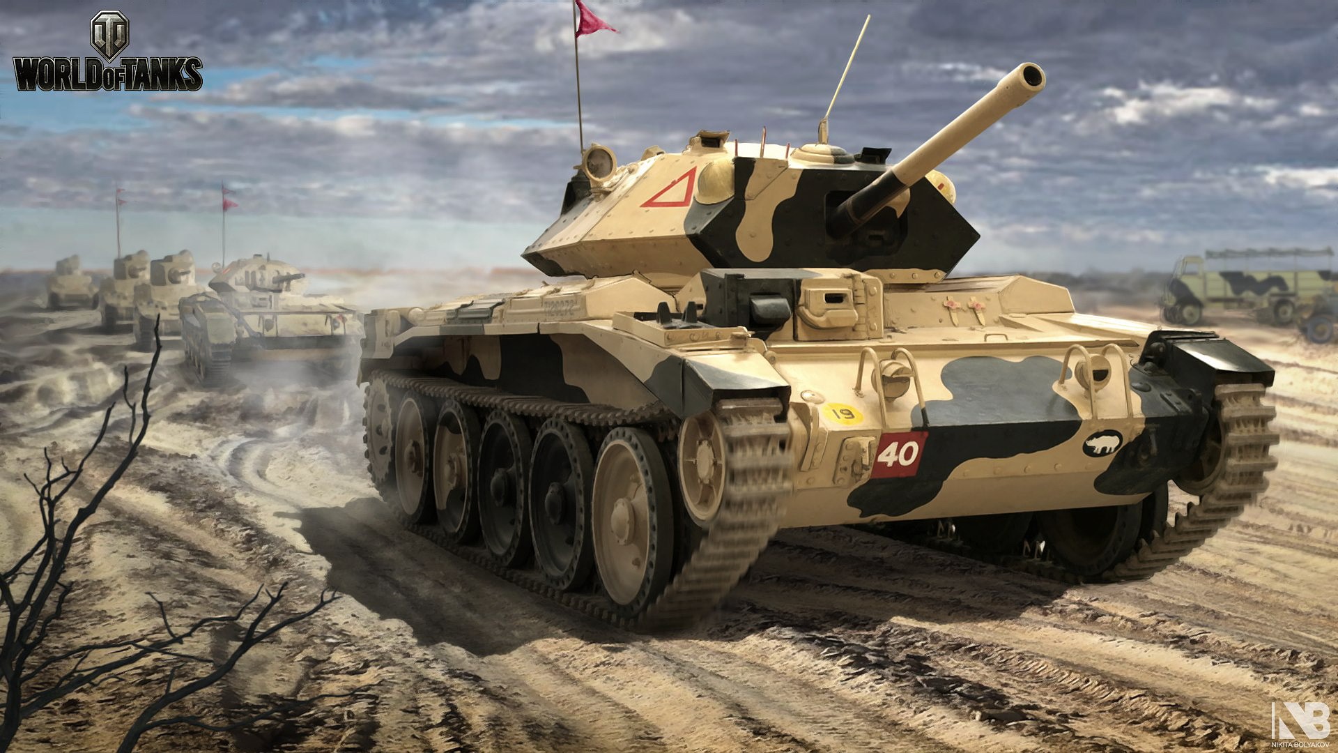 Crusader Mk.VI tanks from World of Tanks HD Wallpaper