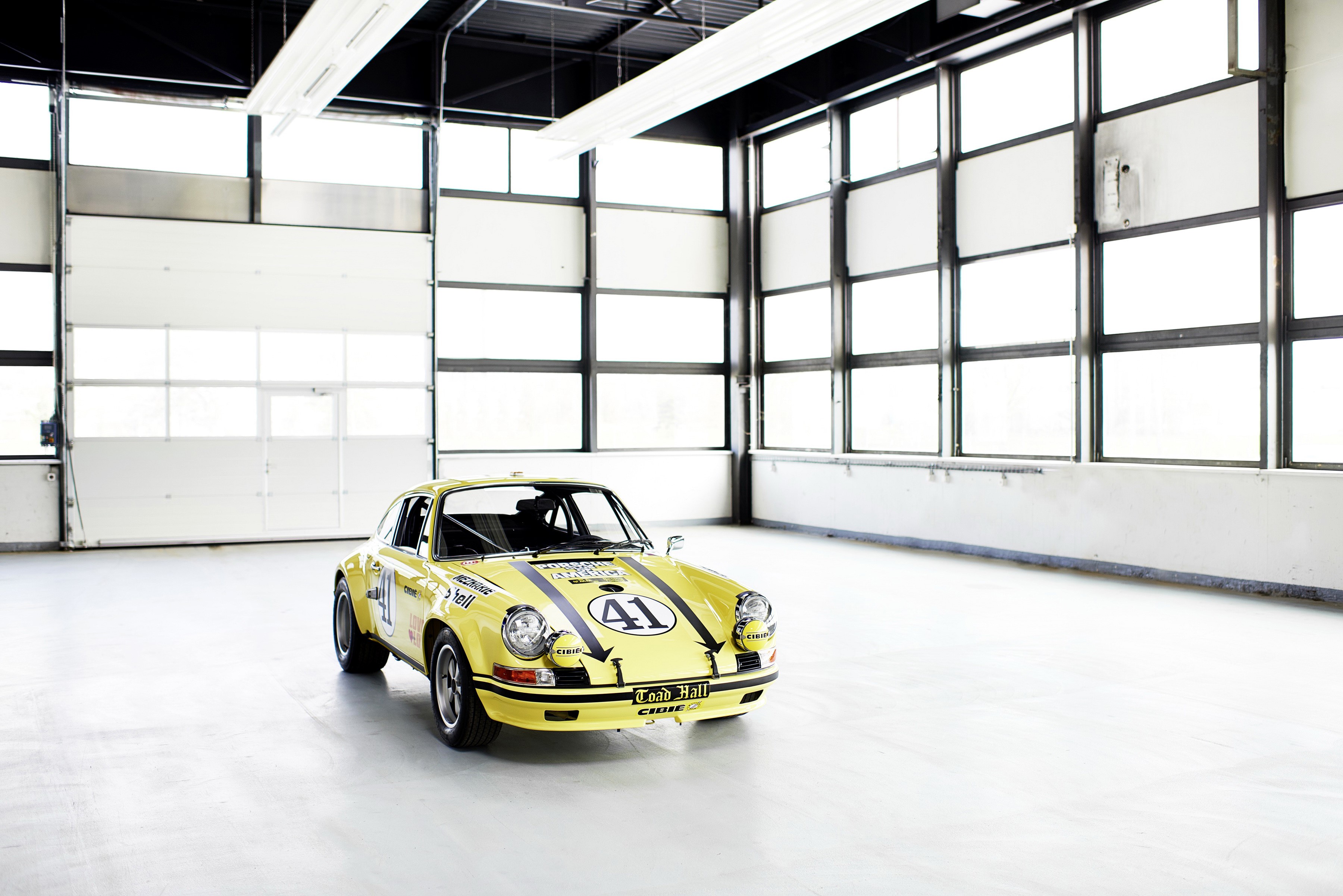 Yellow 1971-72 Porsche 911 ST 2.5 Coupe HD Wallpaper