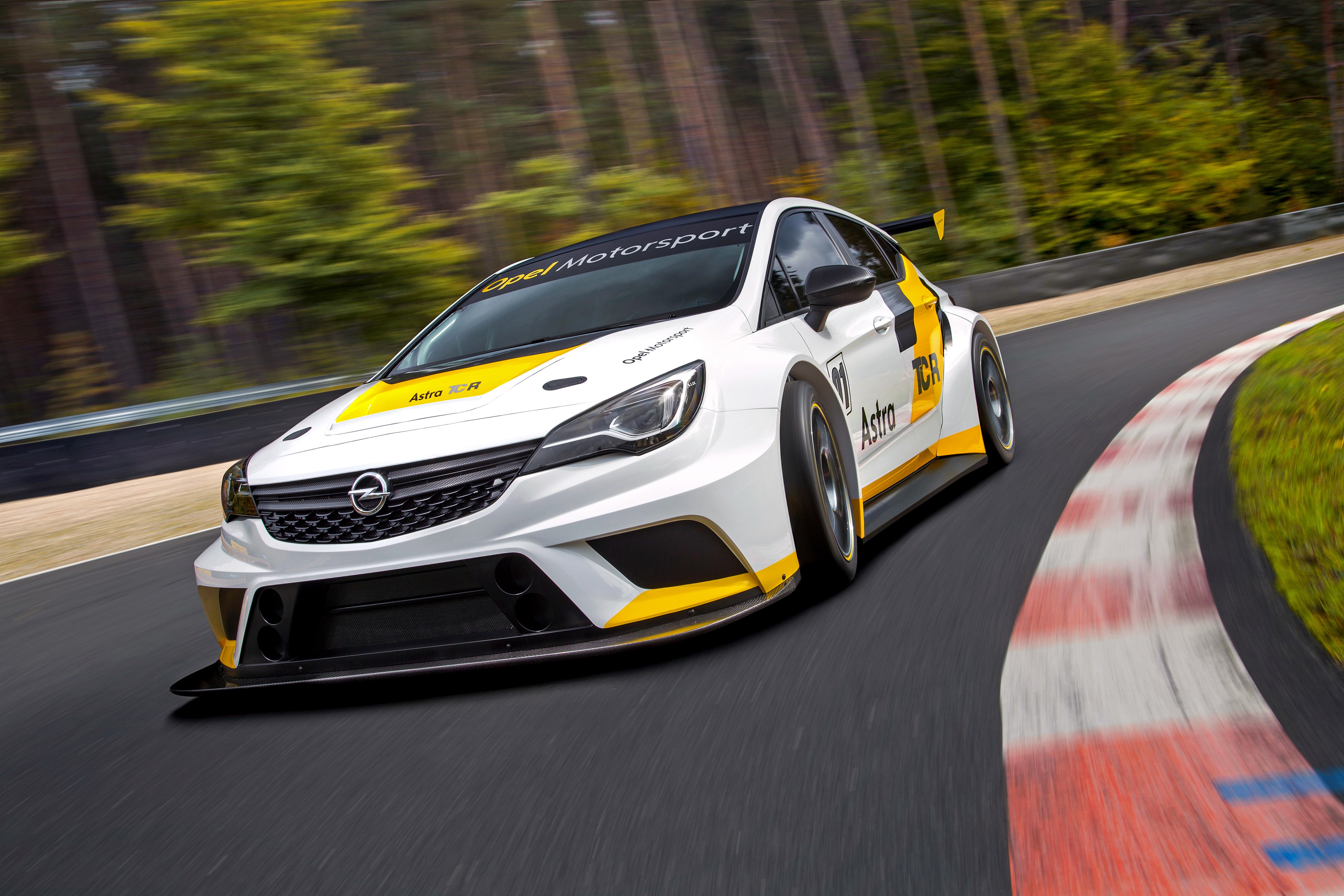 Opel Astra TCR Racing Car on Track HD Wallpaper