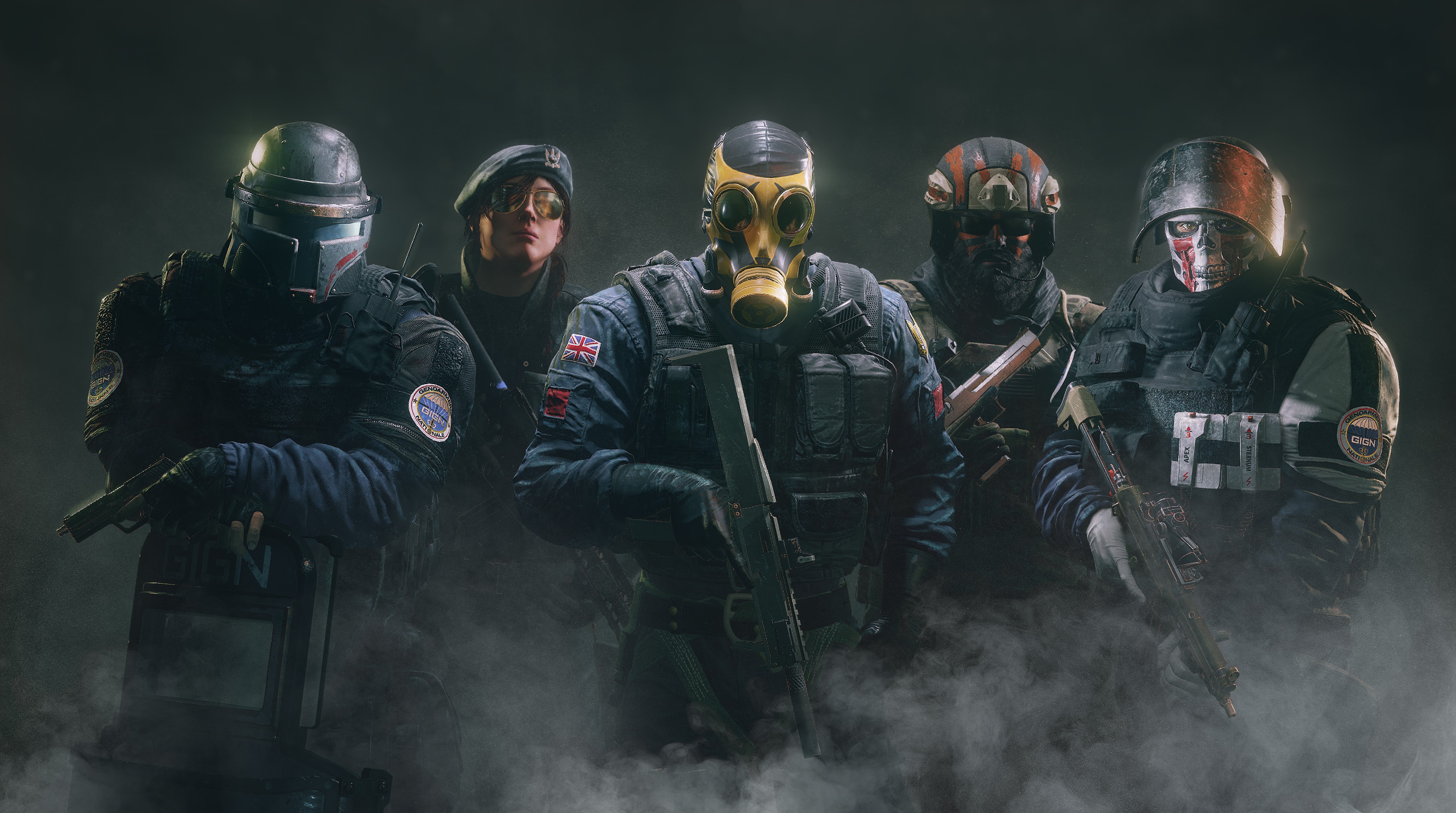 Soldiers from Tom Clancy's Rainbow Six wearing masks HD Wallpaper