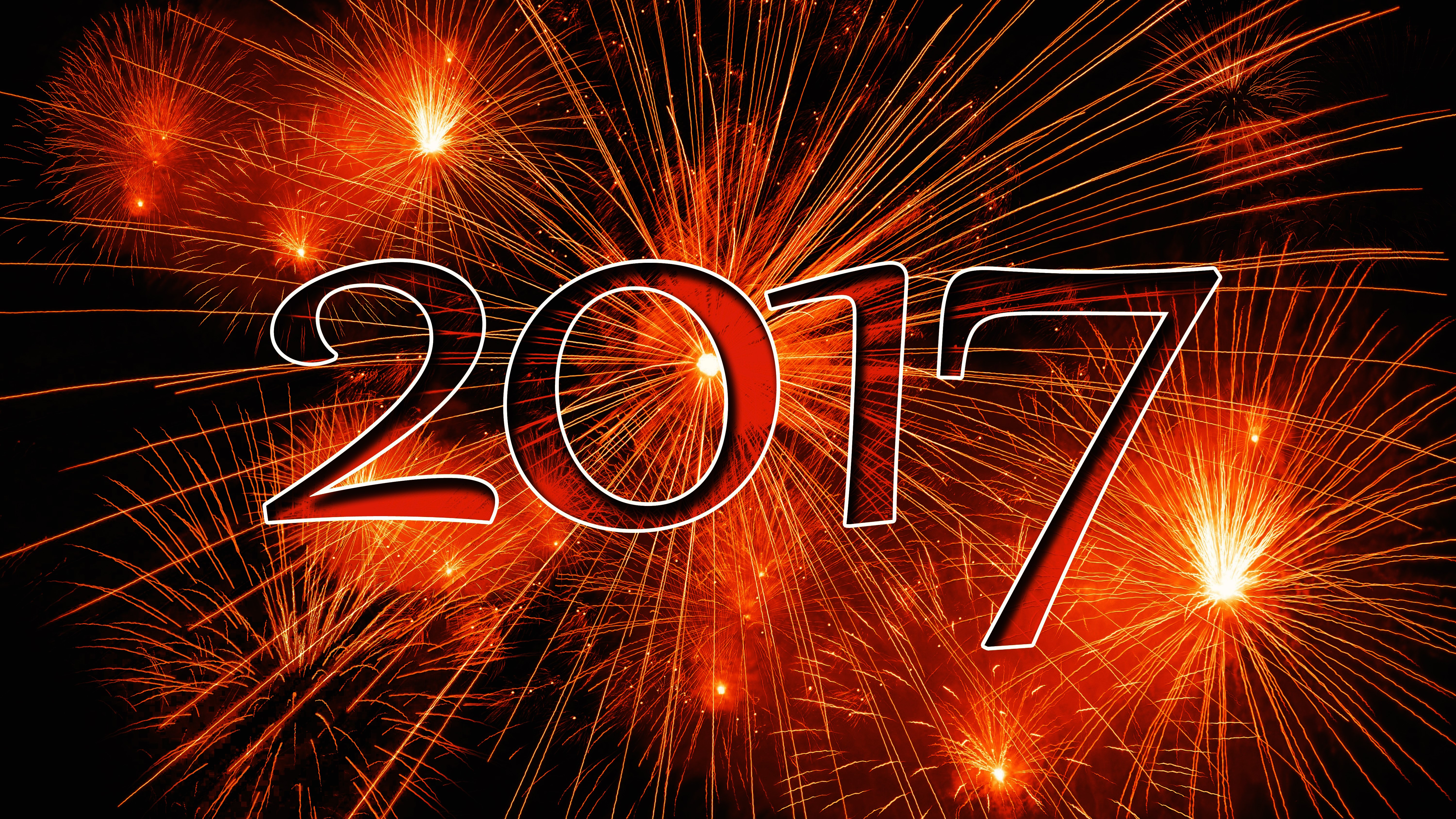 2017 Fireworks Display HD Wallpaper