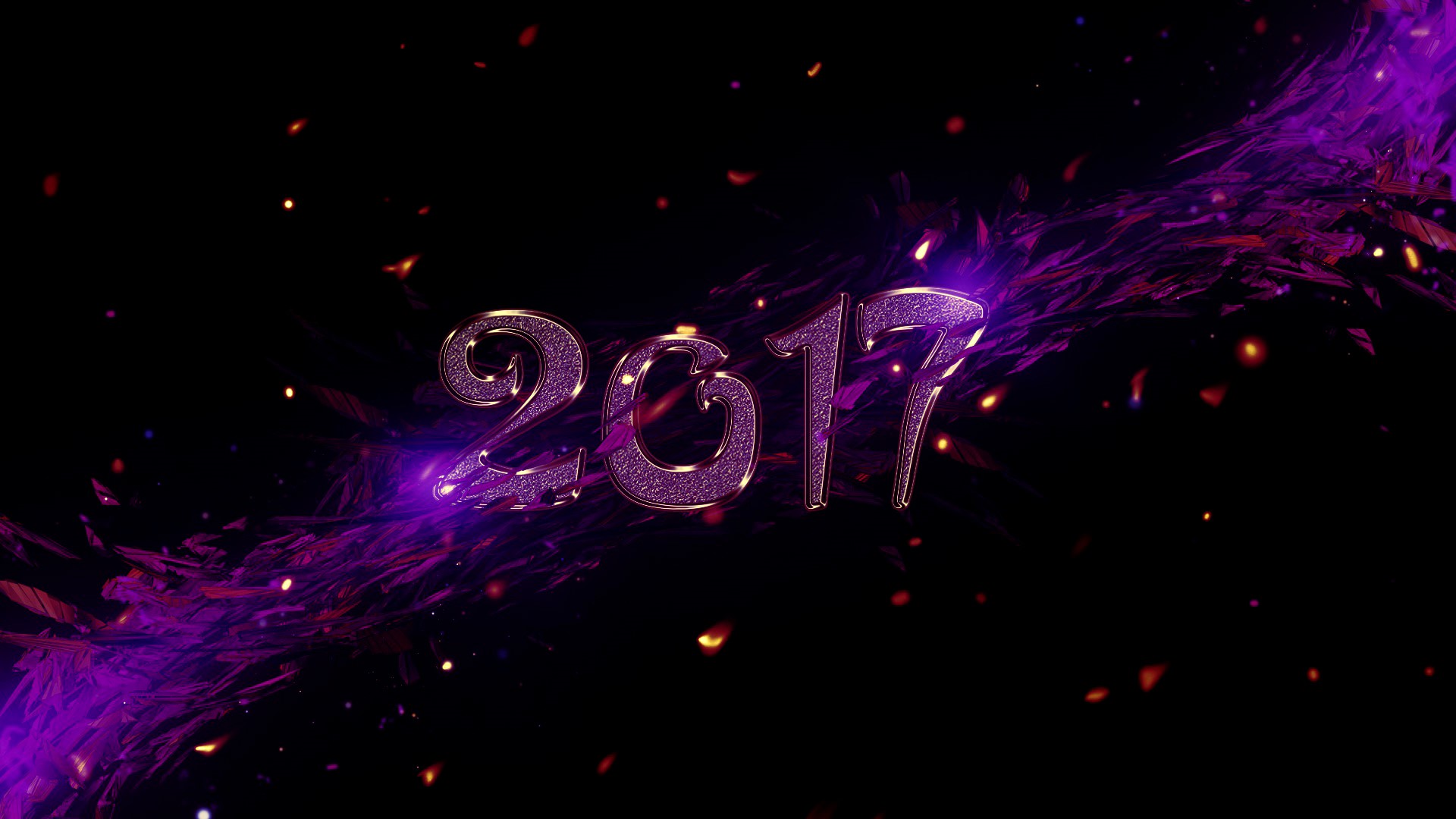2017 New Year's Eve celebration HD Wallpaper