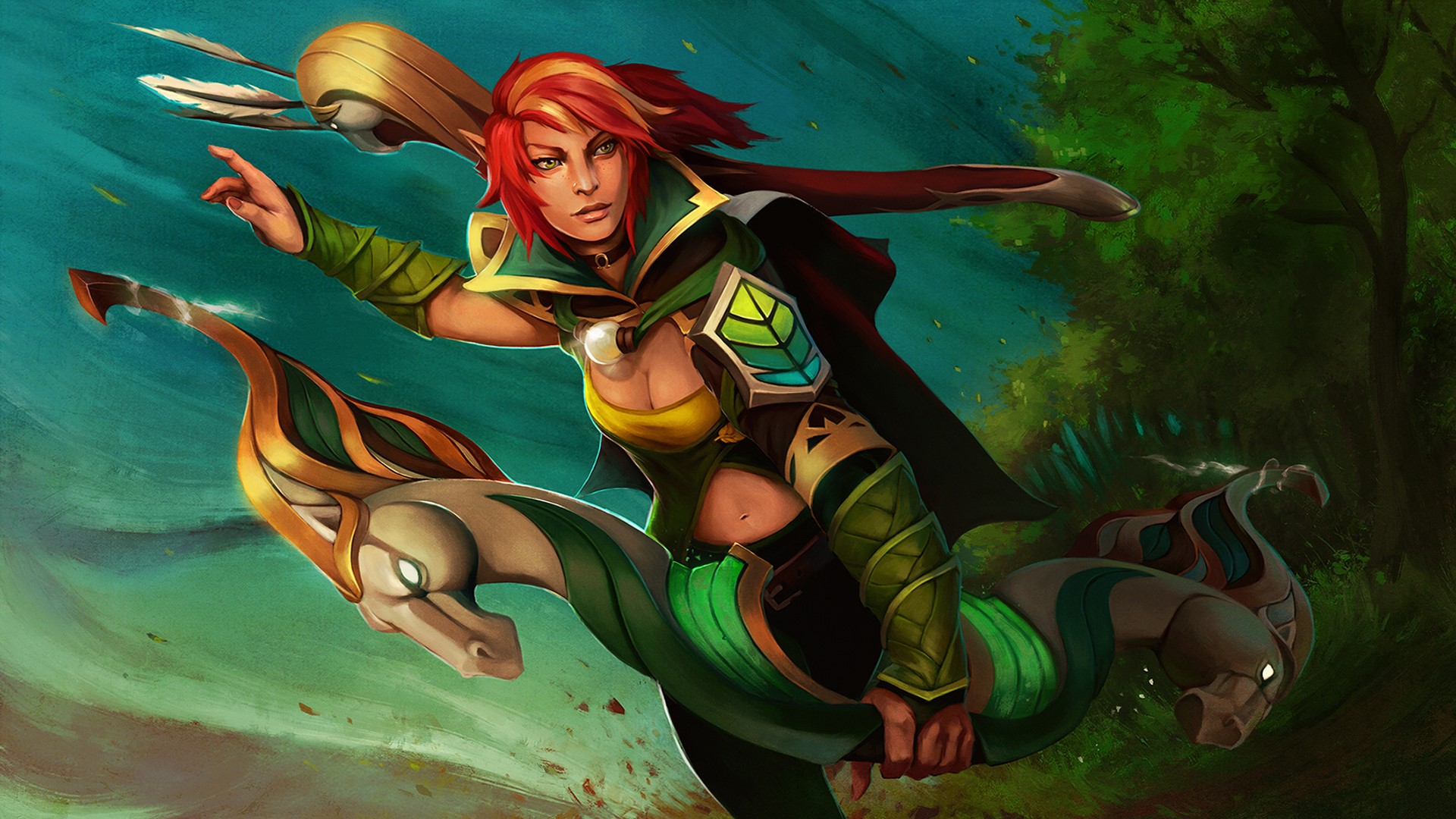Windrunner from DOTA 2 HD Wallpaper