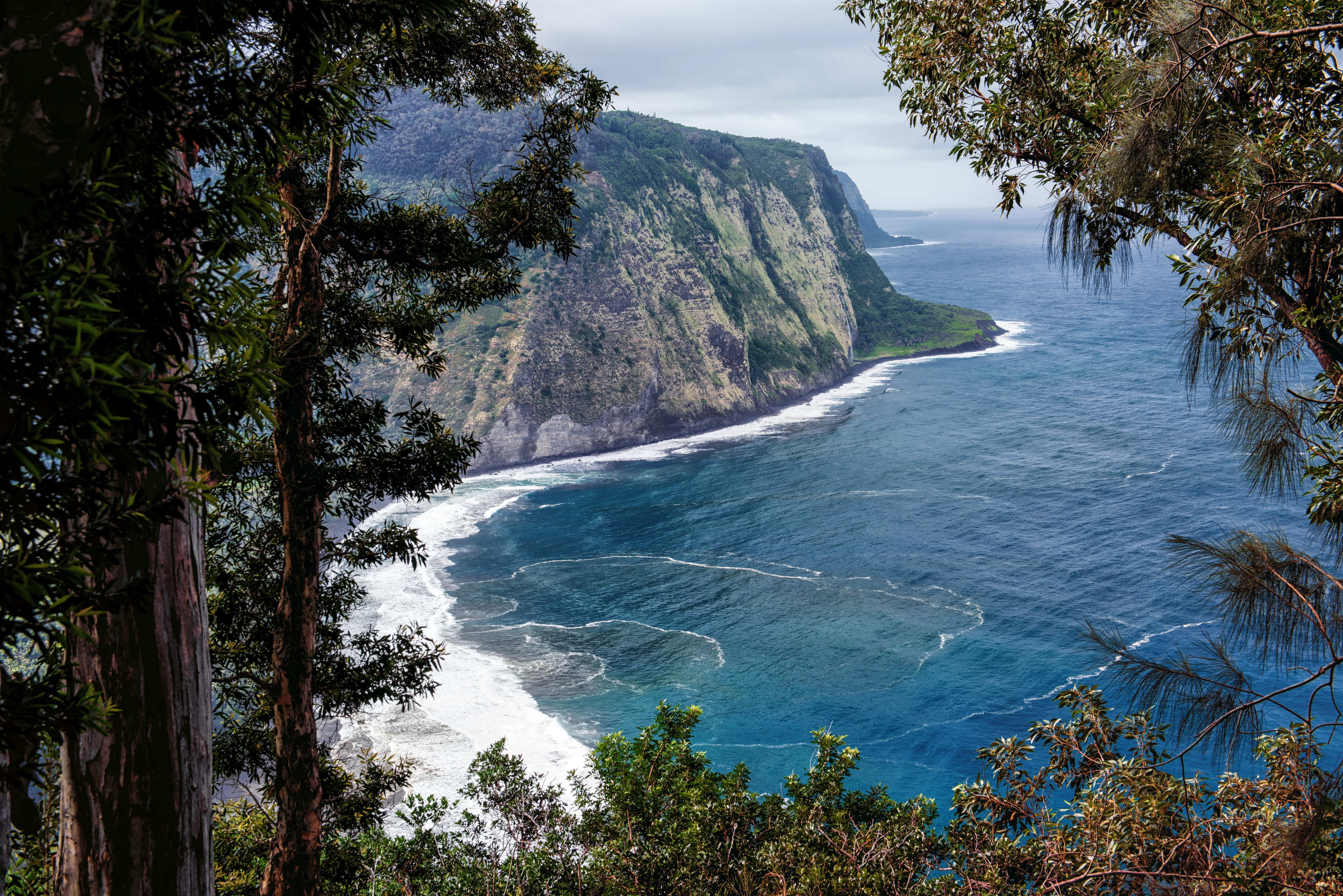 Waipio Valley Coast in Hawaii, USA HD Wallpaper