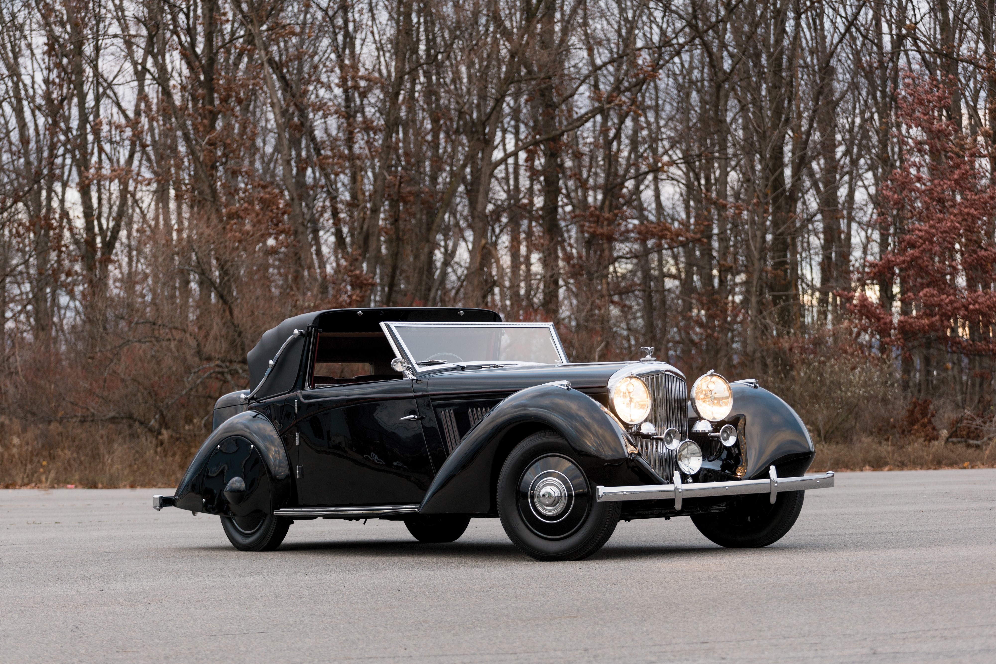 Black Bentley Convertible HD Wallpaper