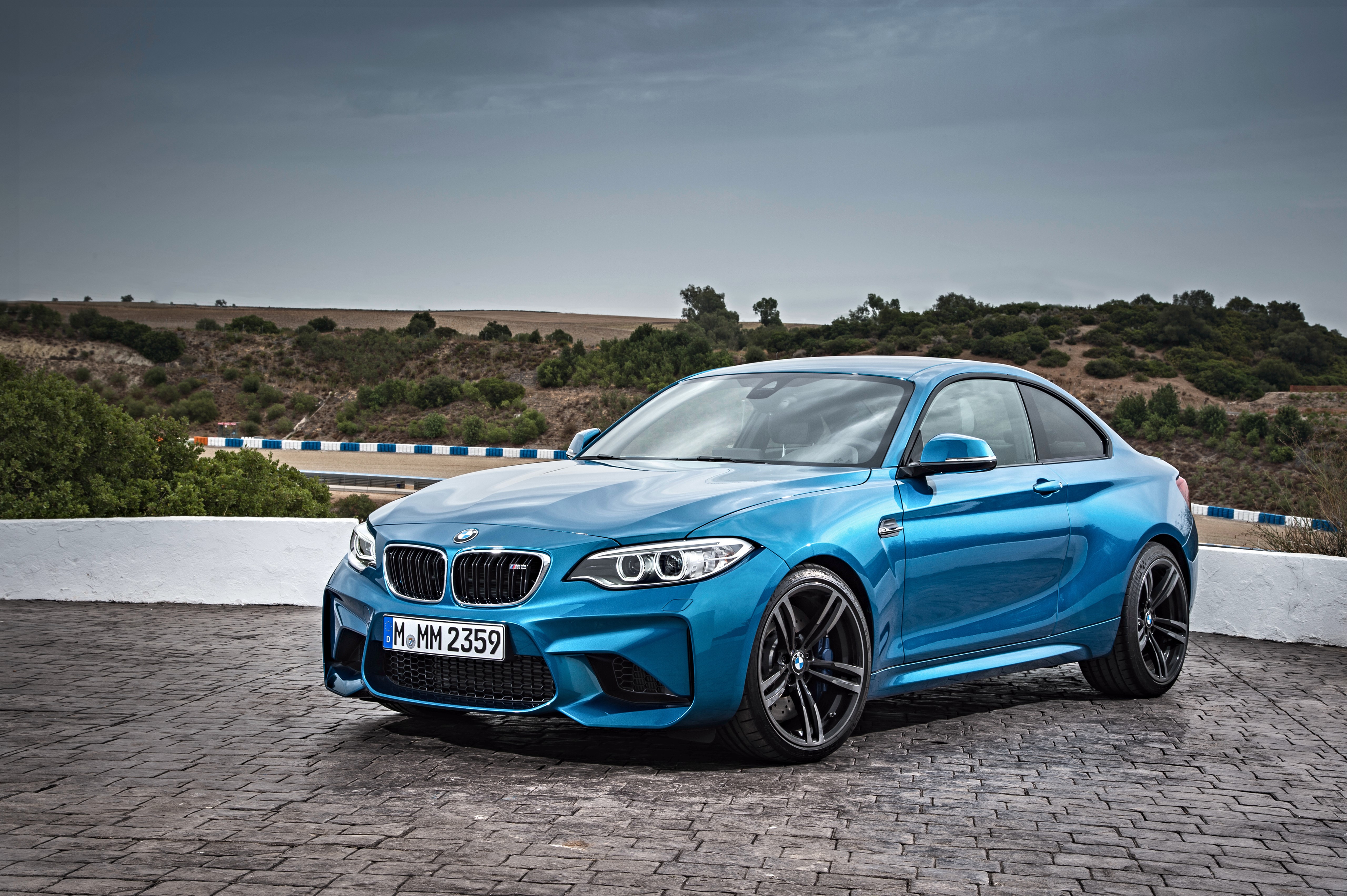 BMW M2 F87 Coupe in Light Blue HD Wallpaper