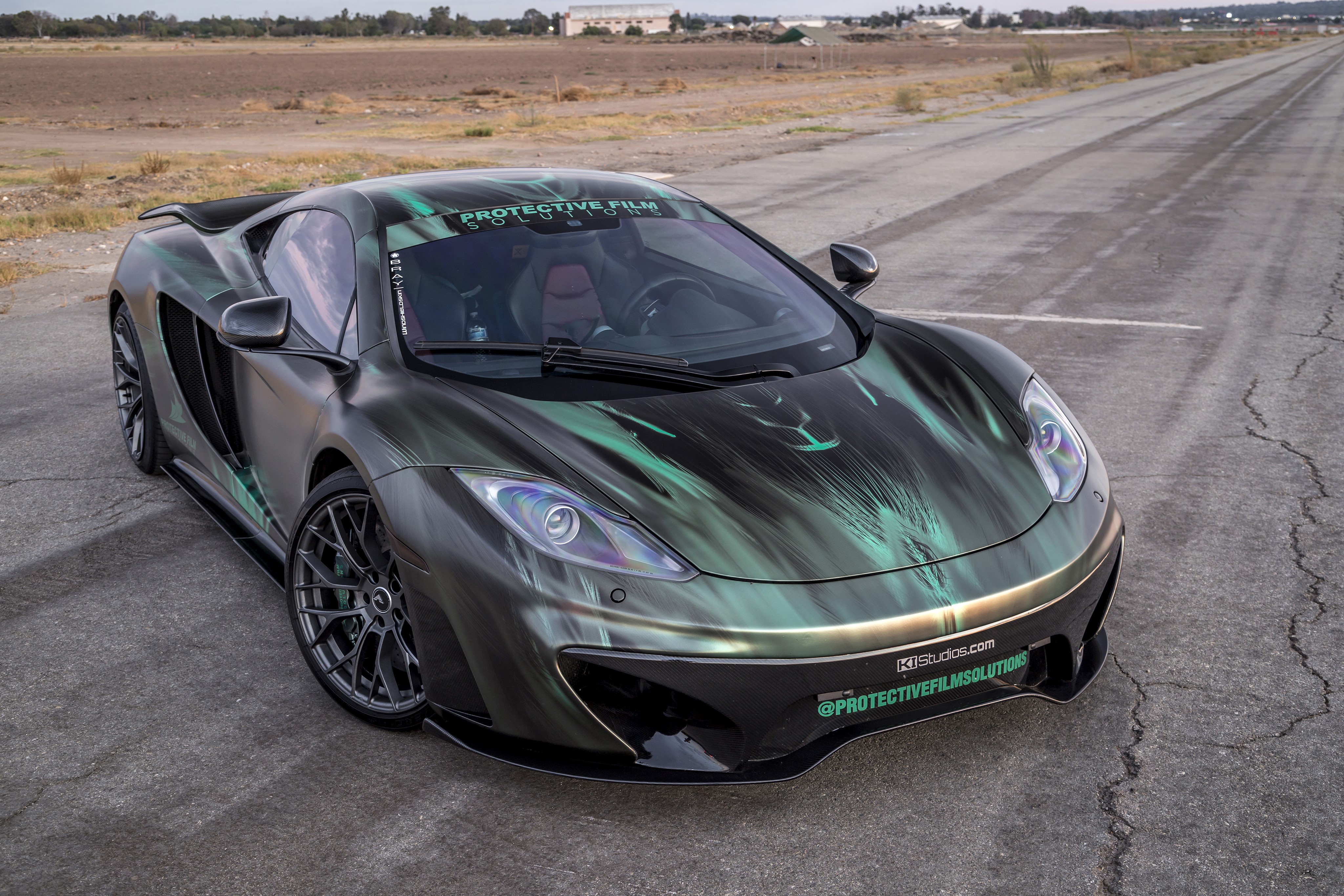 4K McLaren MP4-VX by Vorsteiner with custom wrap HD Wallpaper