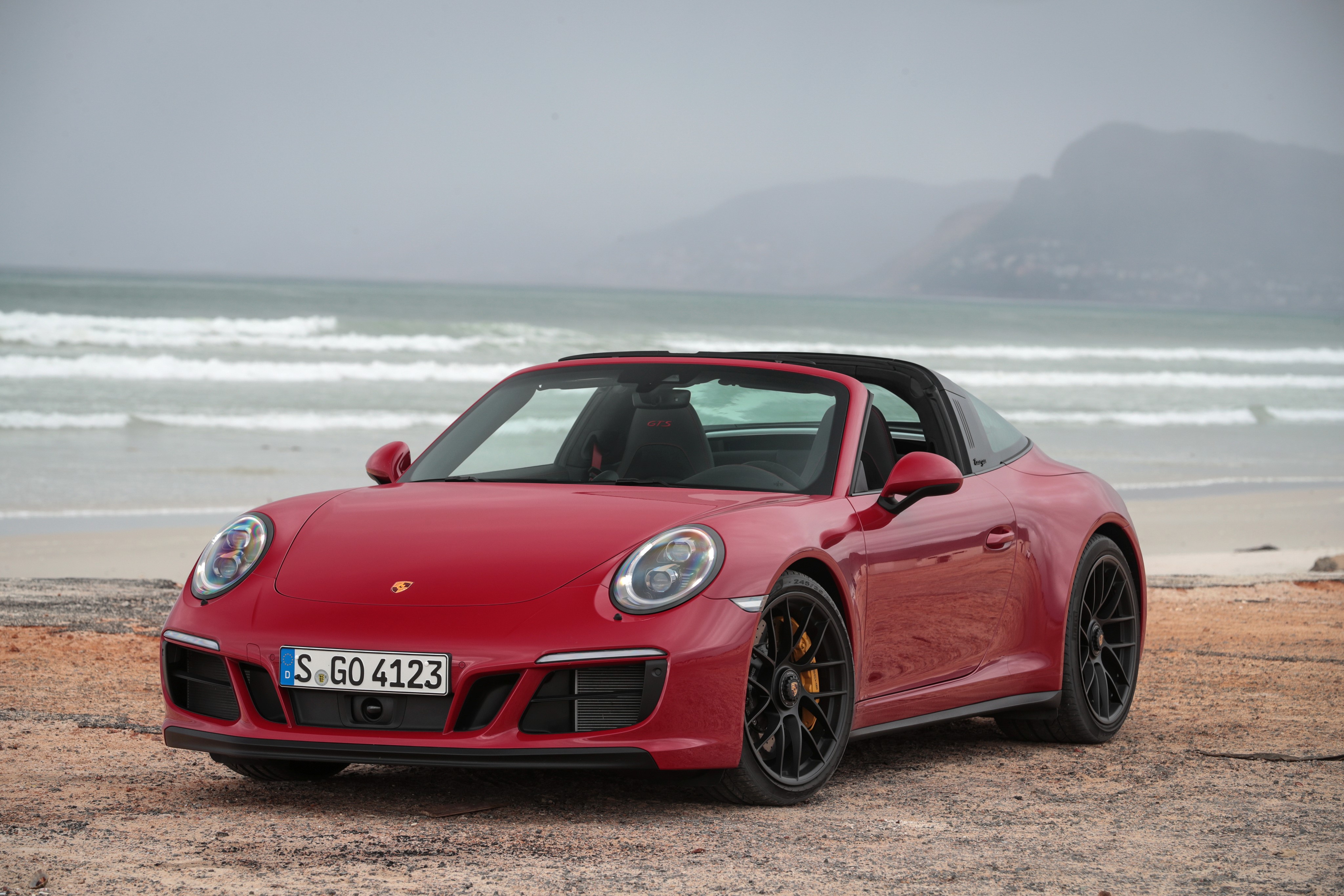 2017 Porsche 911 Targa 4 GTS Red HD Wallpaper