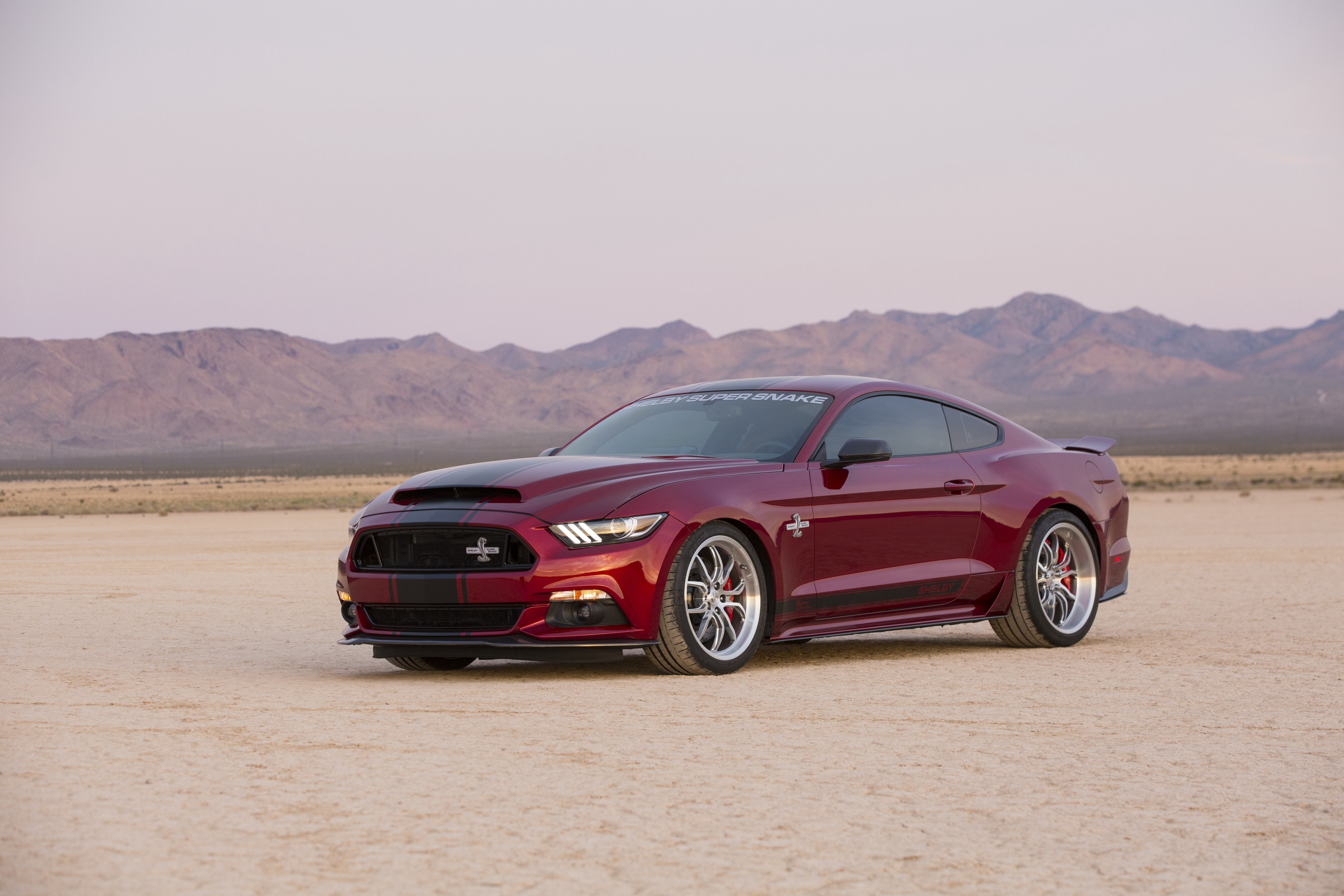 4K Ford Mustang Shelby Super Snake Wine Color HD Wallpaper