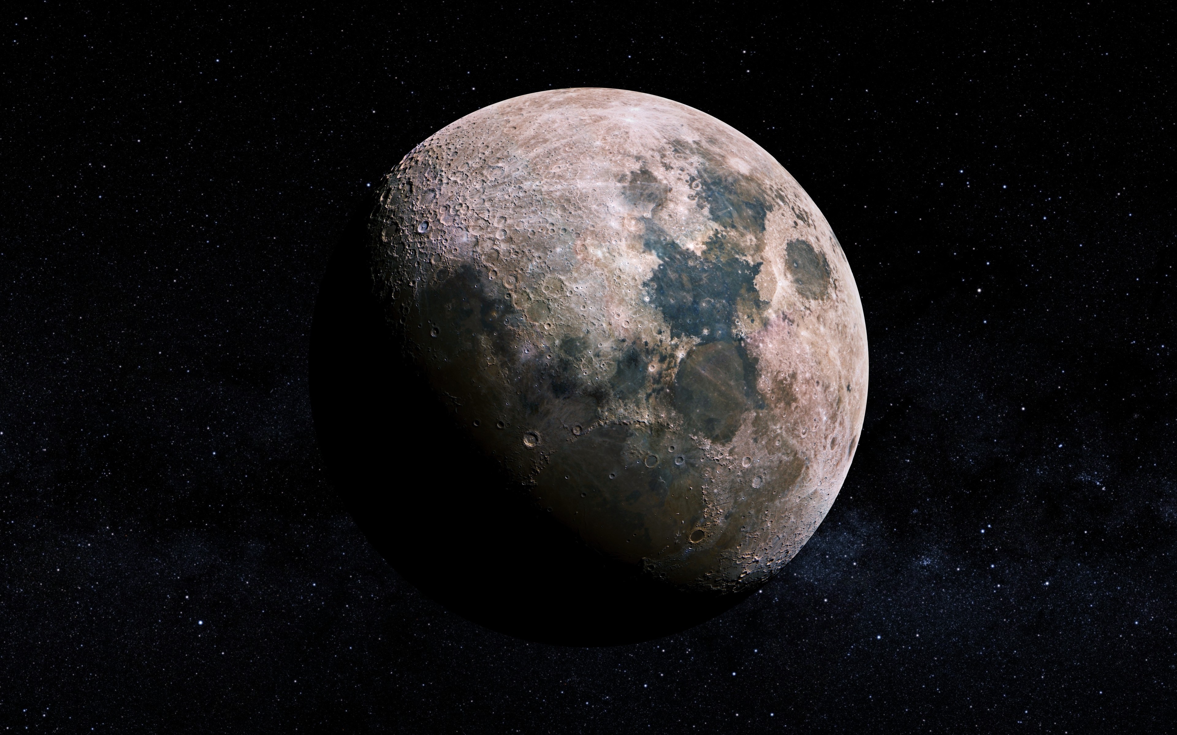 4K Closeup of the Moon HD Wallpaper