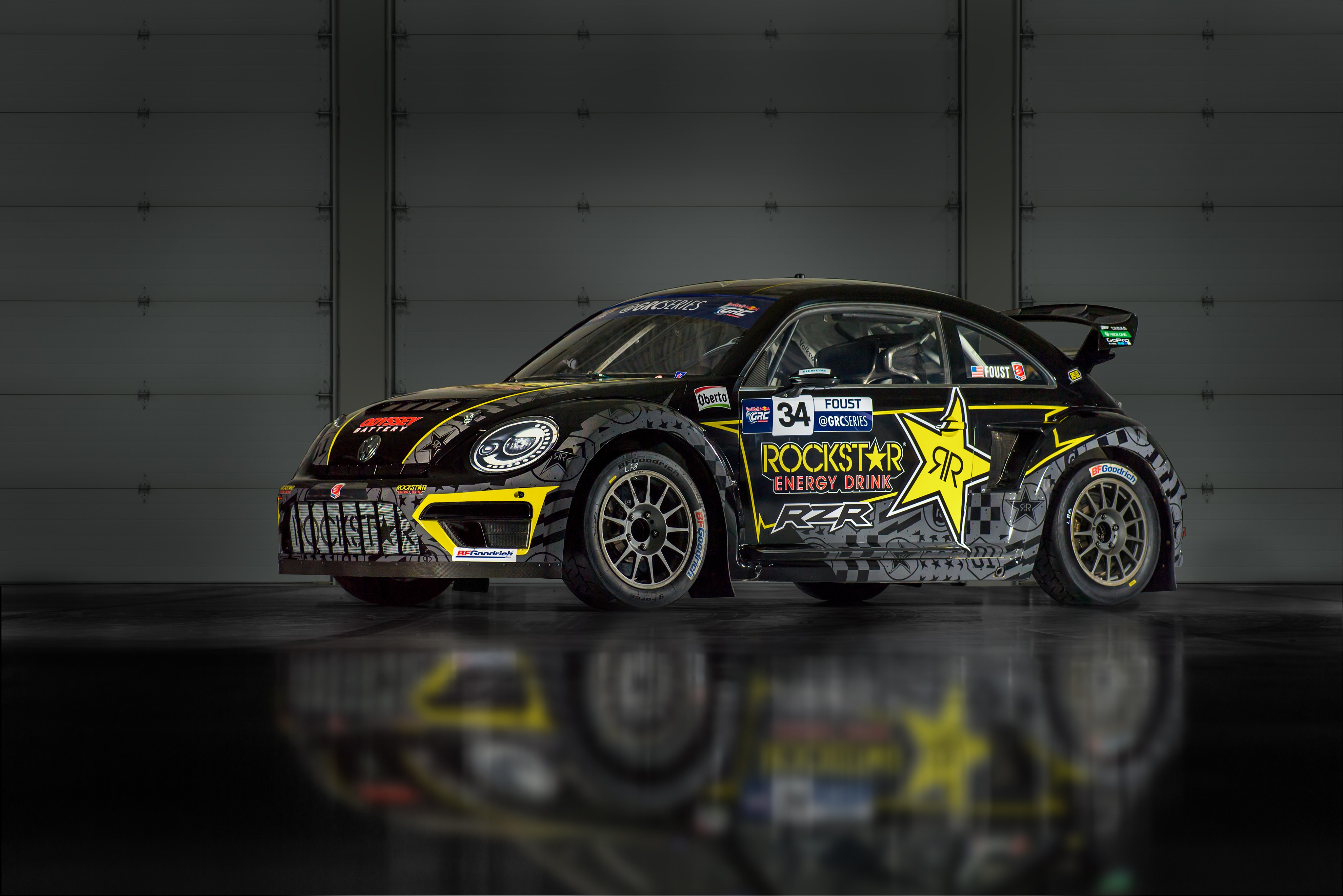 Volkswagen Beetle GRC Rockstar Energy Drink car HD Wallpaper