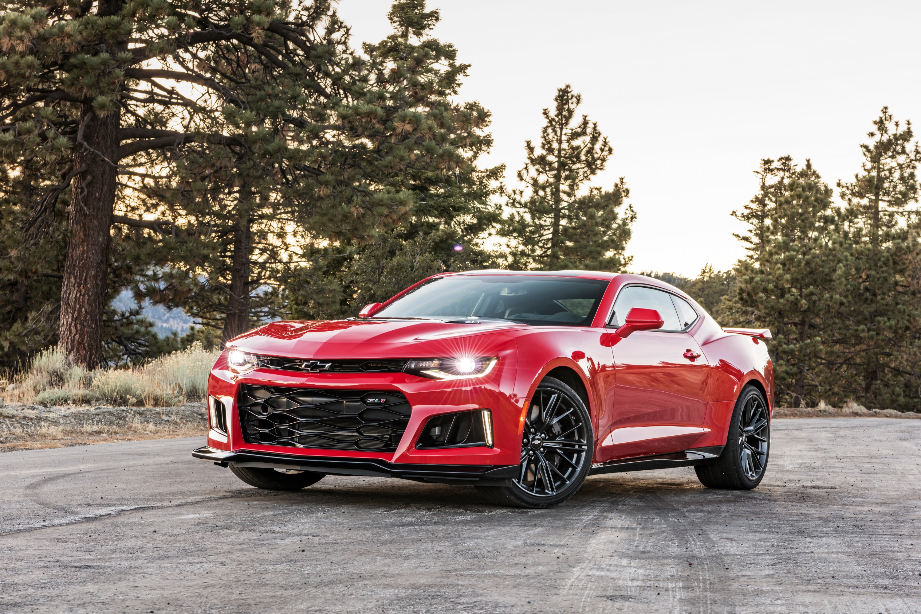 Red 2017 Chevrolet Camaro ZL1 HD Wallpaper