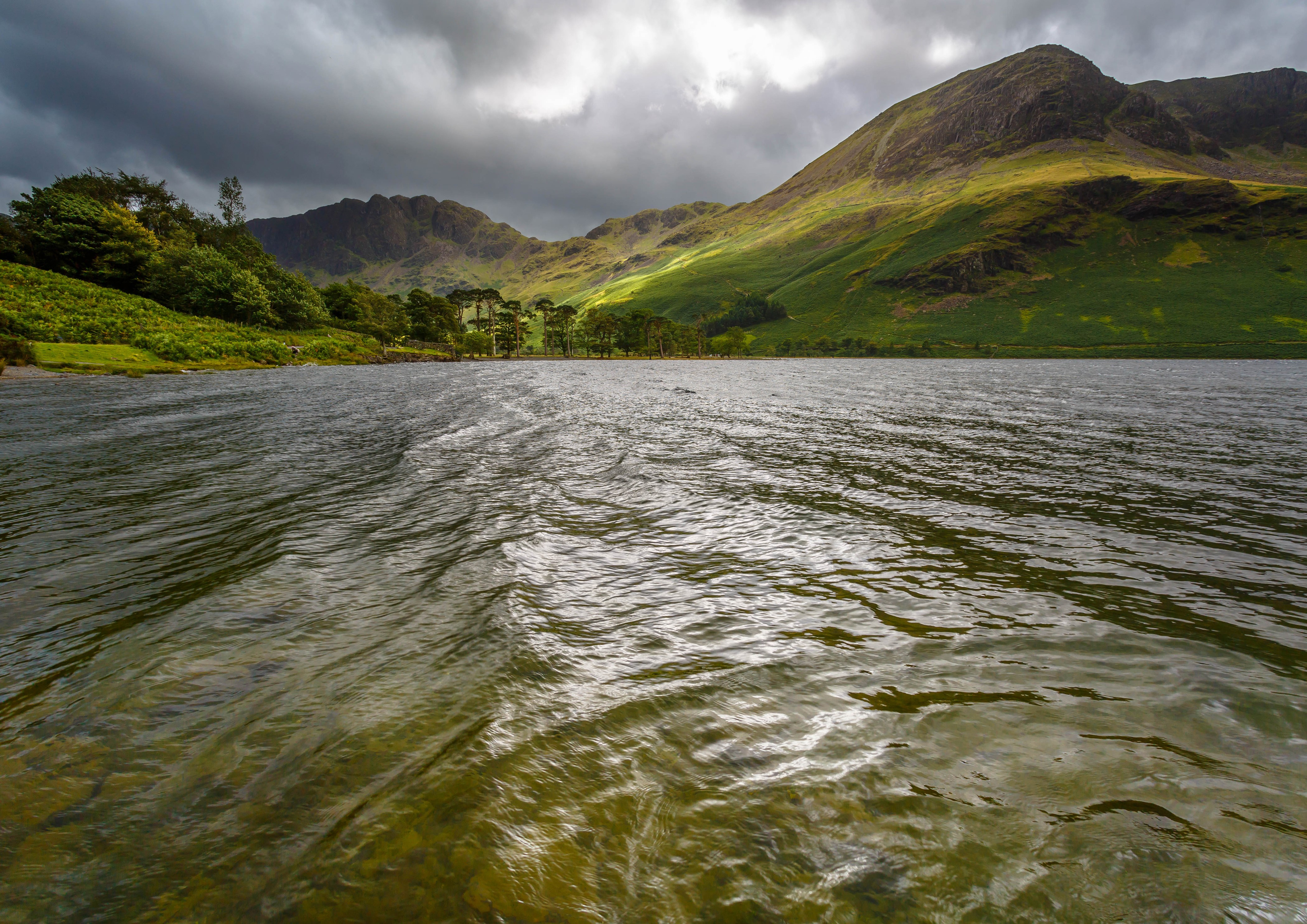 Buttermere Lake Scenery with Mountains in England HD Wallpaper