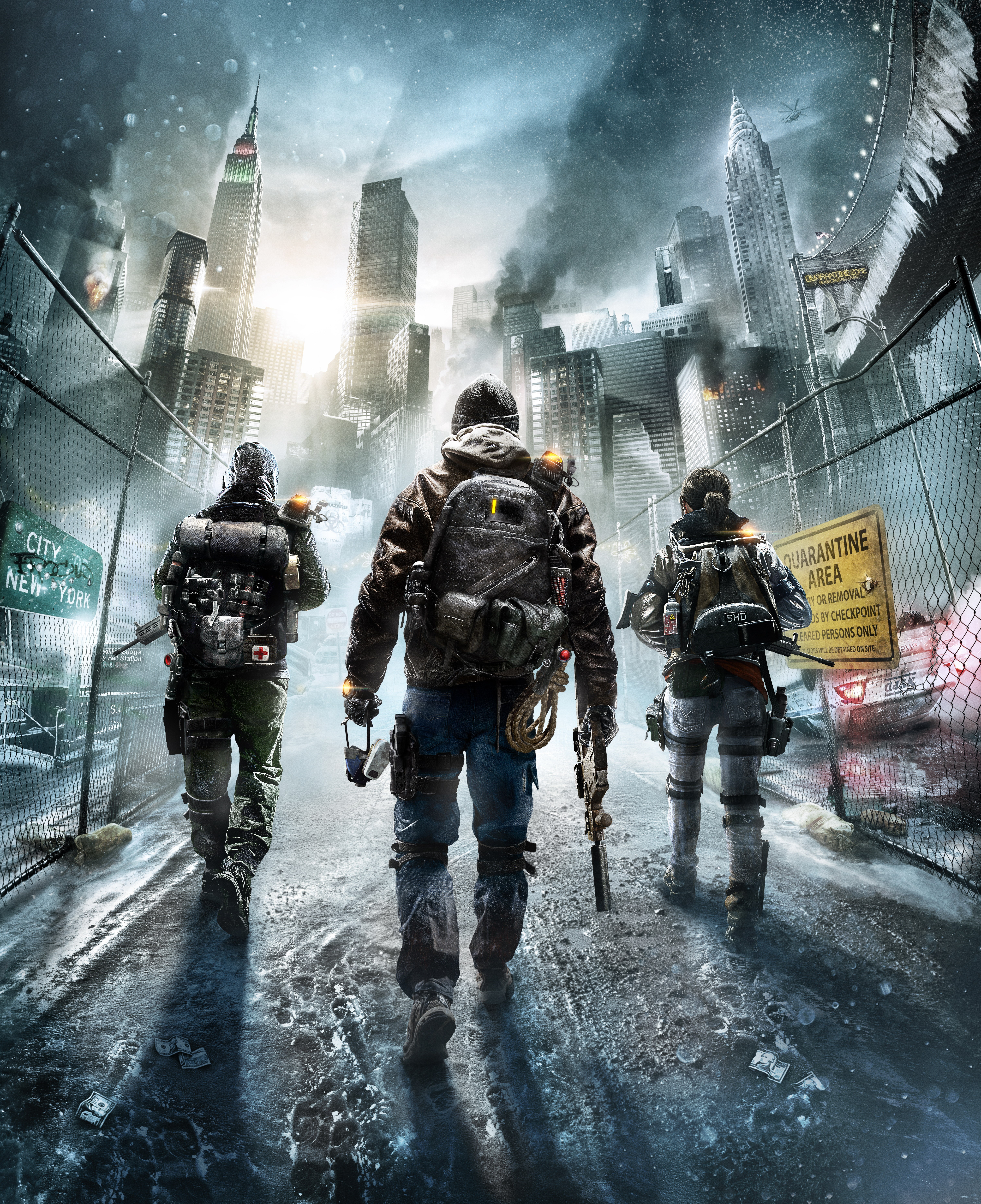 The Division Soldiers in New York City HD Phone Wallpaper