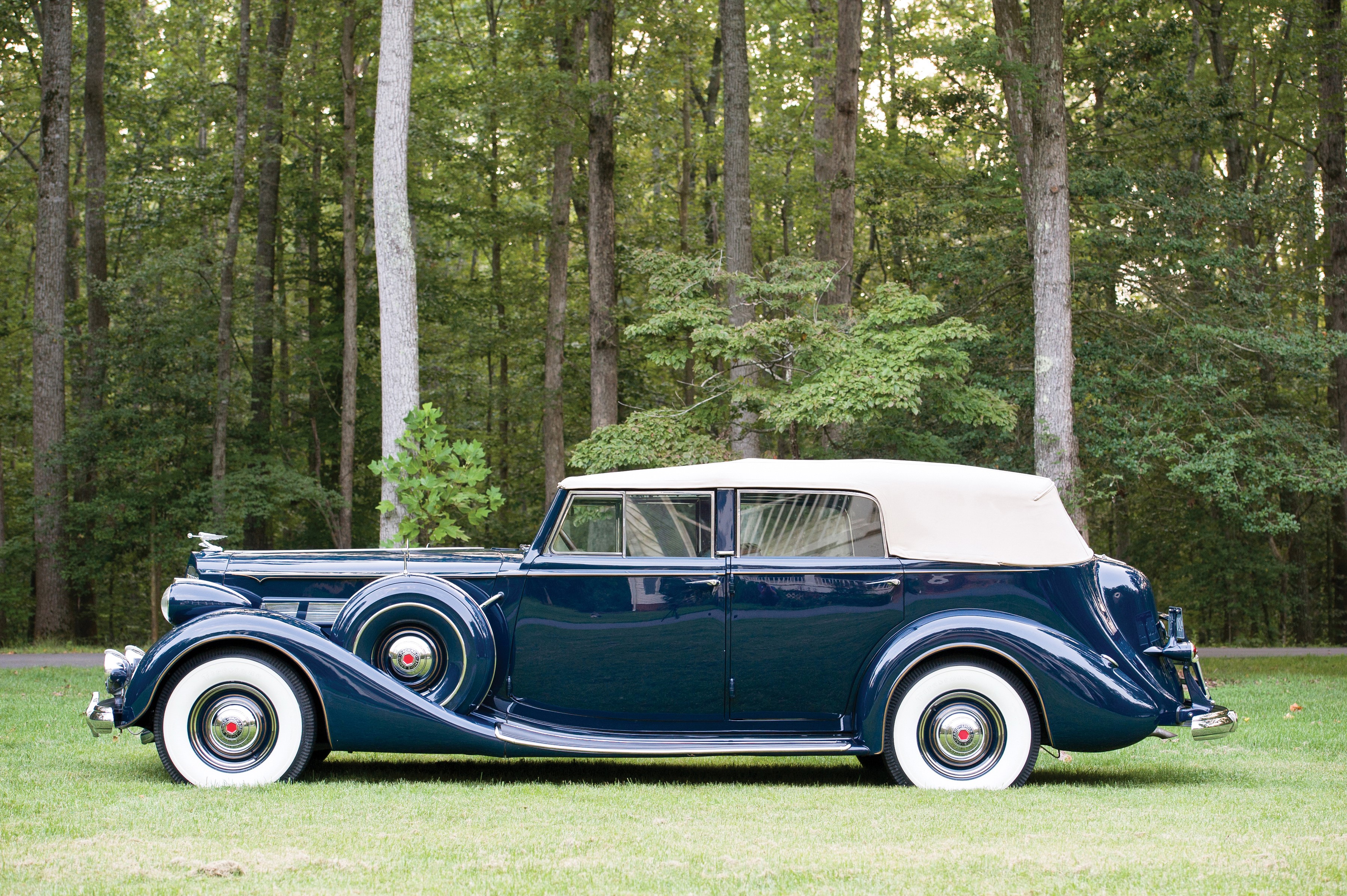 1937 Packard Super Eight Convertible Sedan HD Wallpaper