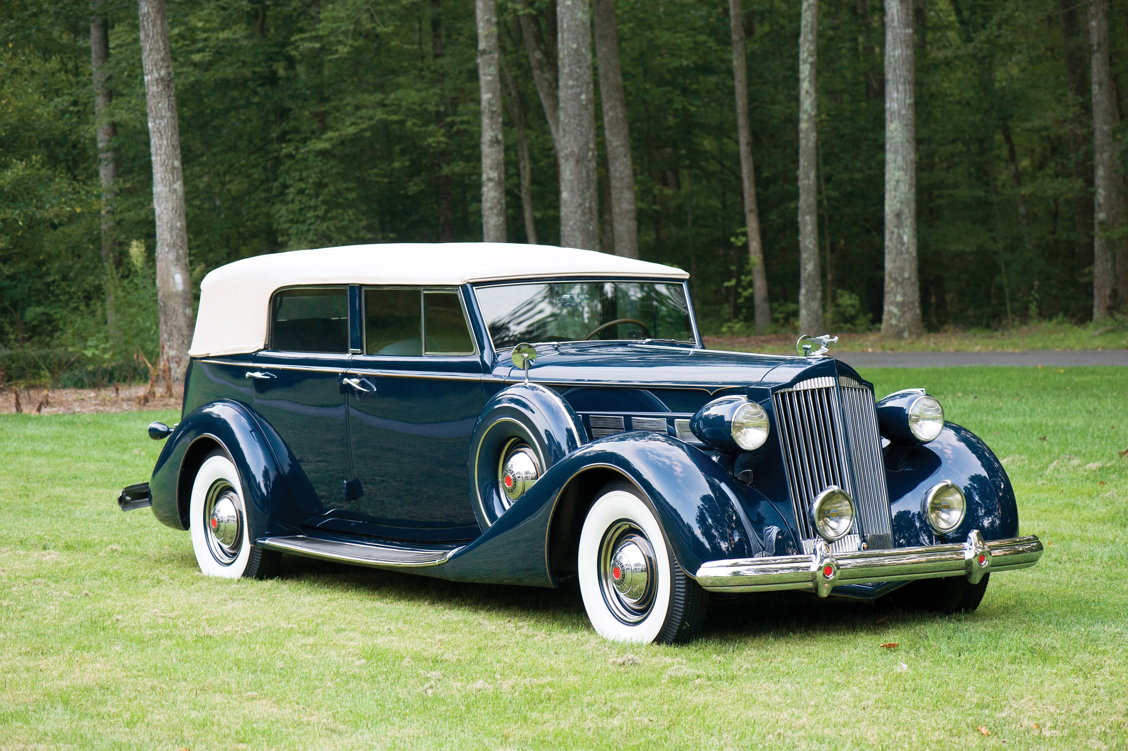 1937 Packard Super Eight Convertible Sedan HD Wallpaper