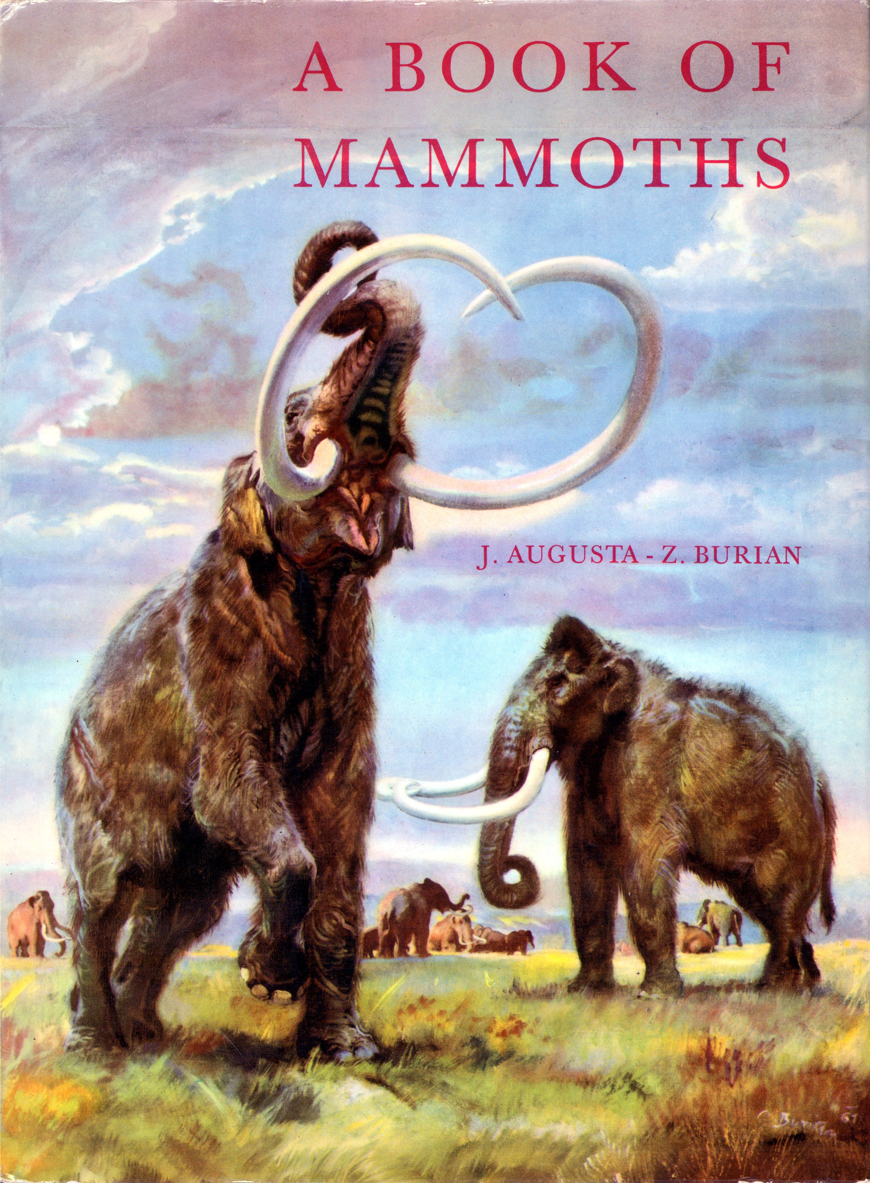 A Book of Mammoths by J. Augusta and Z. Burian HD Phone Wallpaper