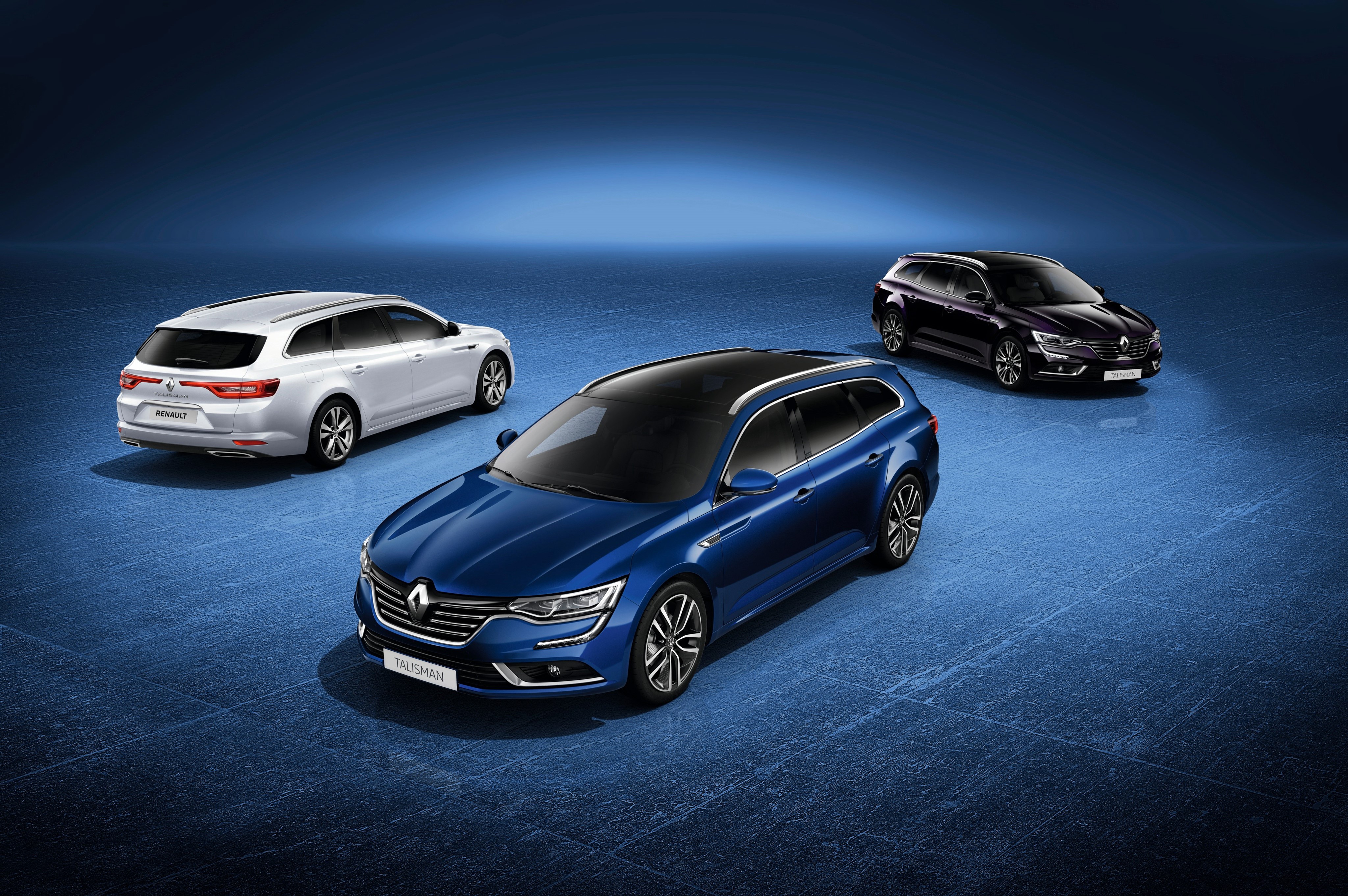 Three Renault Talisman cars HD Wallpaper