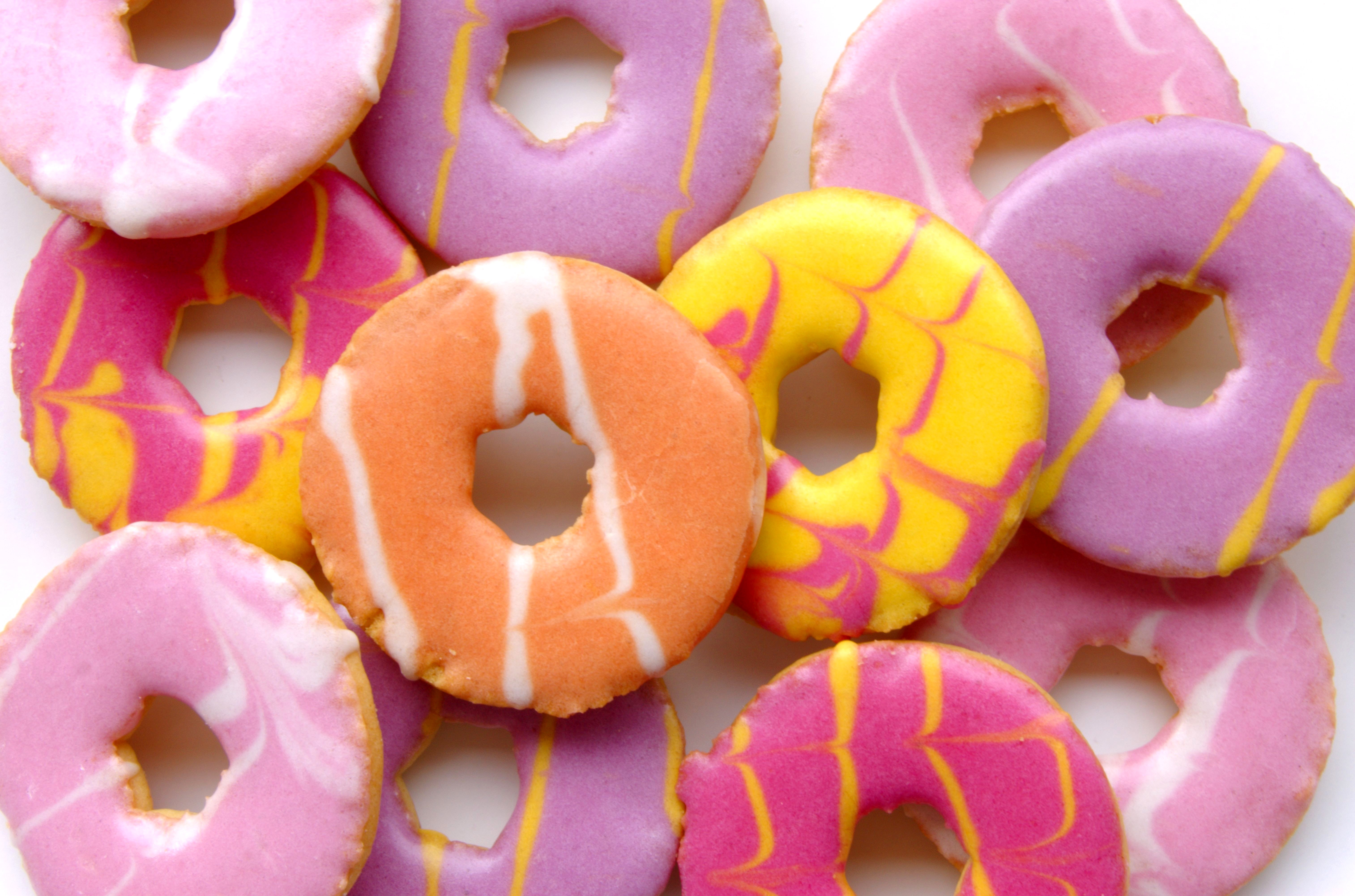 Assorted iced cookies HD Wallpaper