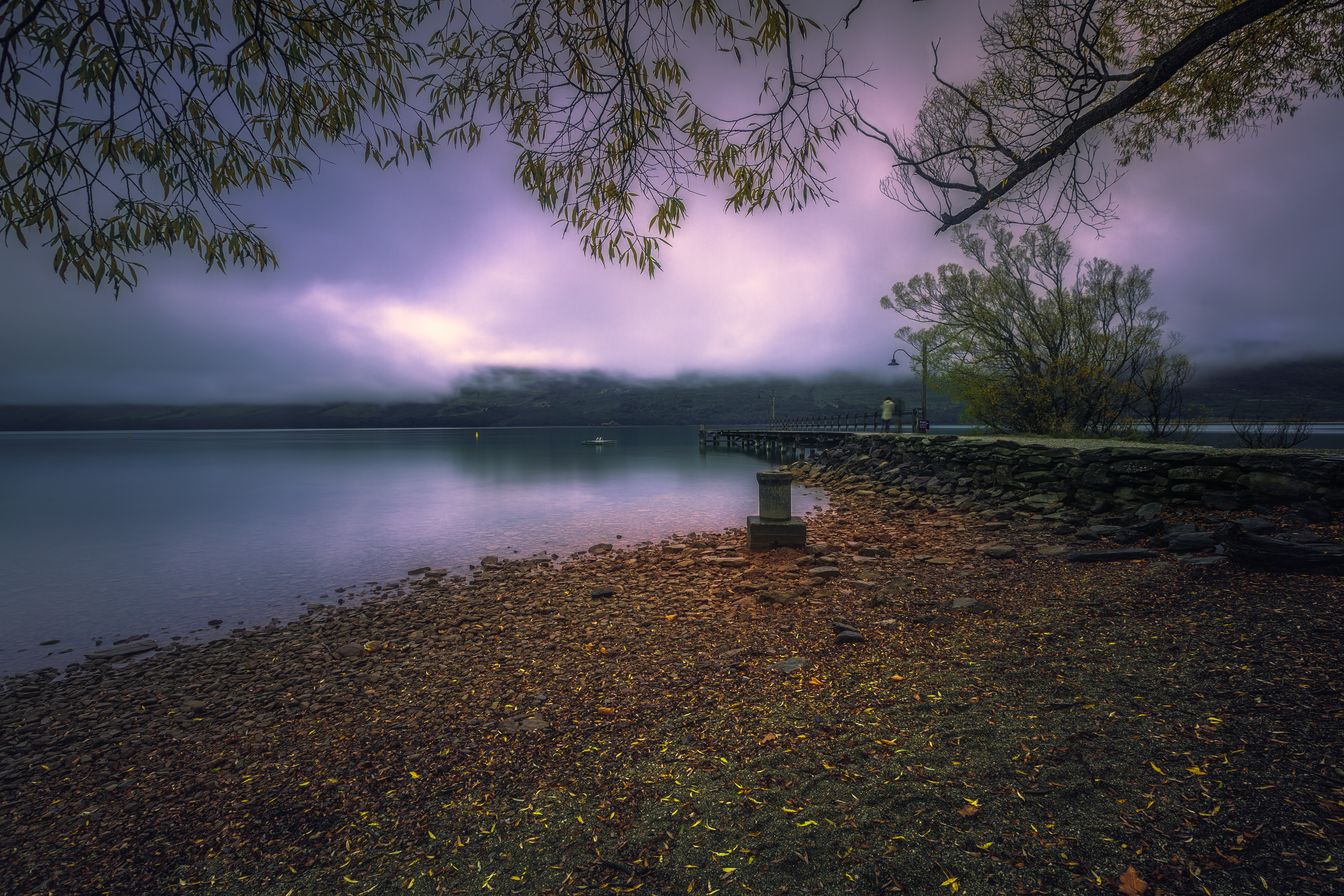 Glenorchy New Zealand Coast Evening 4K HD Wallpaper