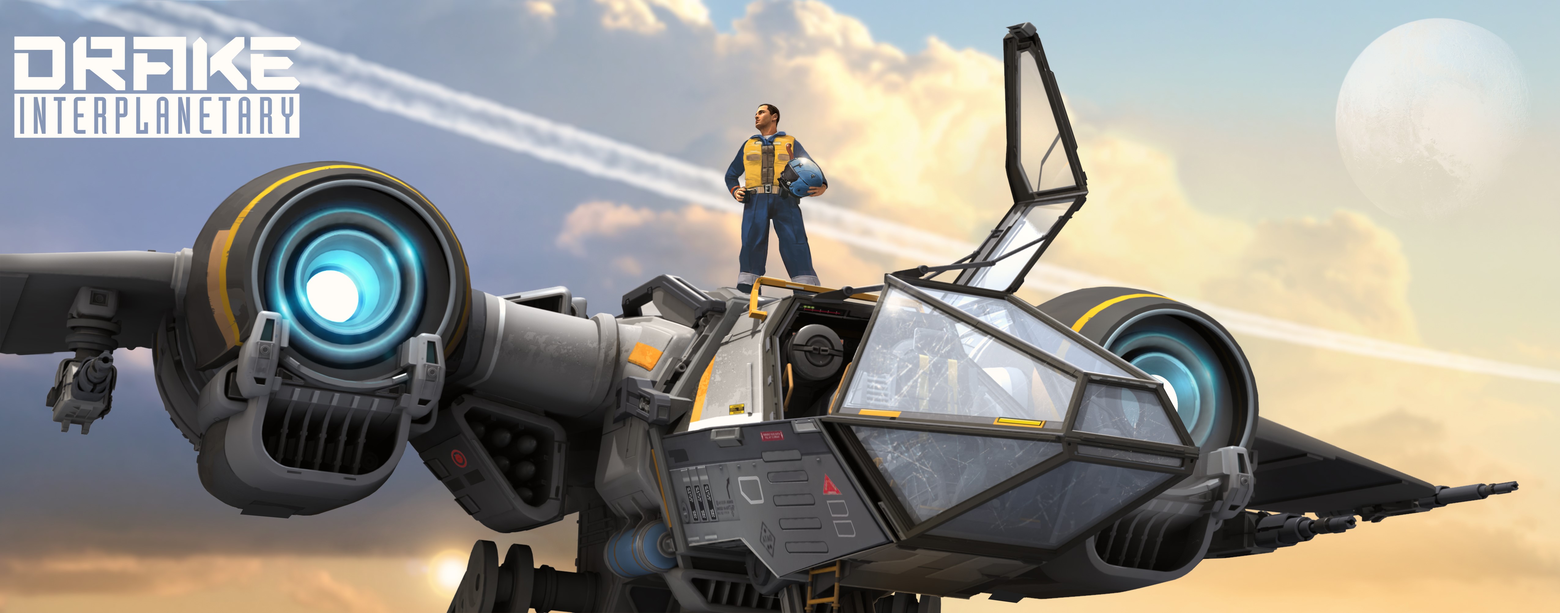 Drake Interplanetary Starship from Star Citizen HD Wallpaper