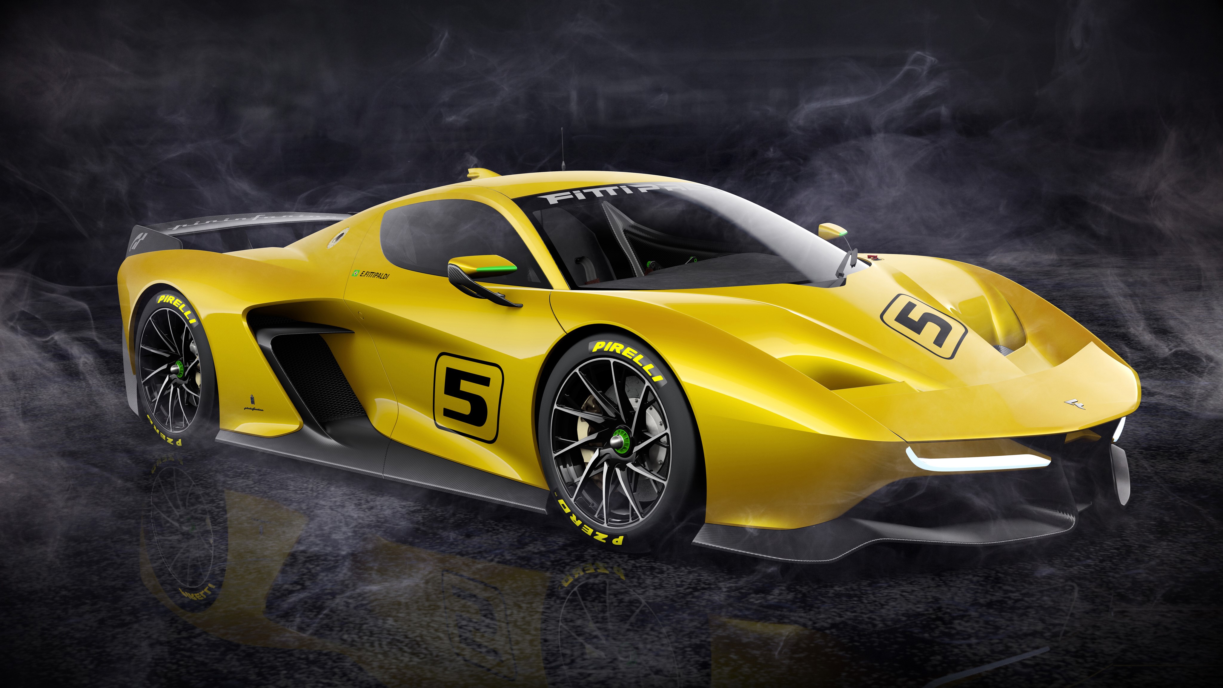 4K 2017 Fittipaldi EF7 Vision Gran Turismo by Pininfarina HD Wallpaper