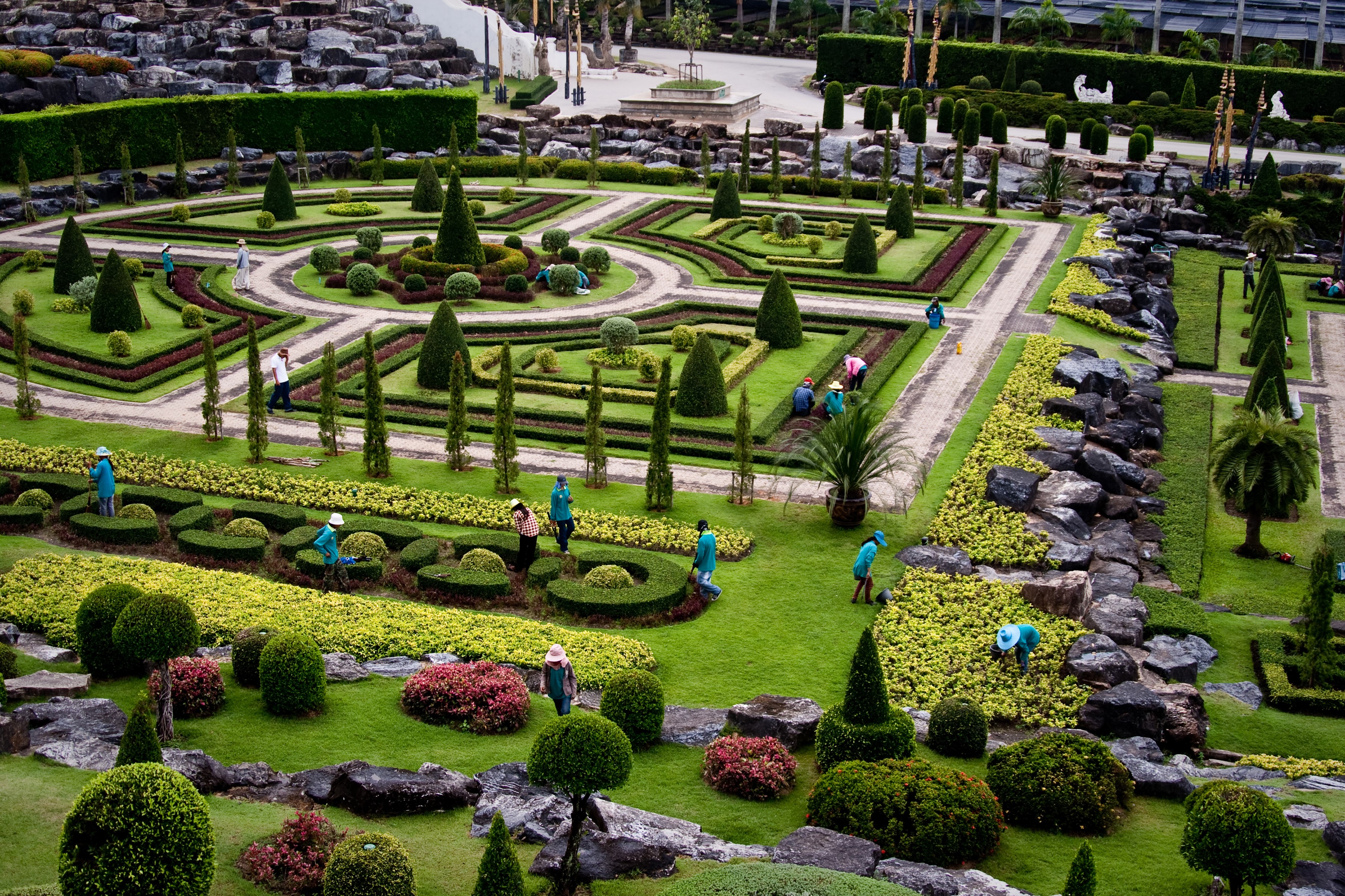 Nong Nooch Tropical Botanical Garden, Thailand HD Wallpaper