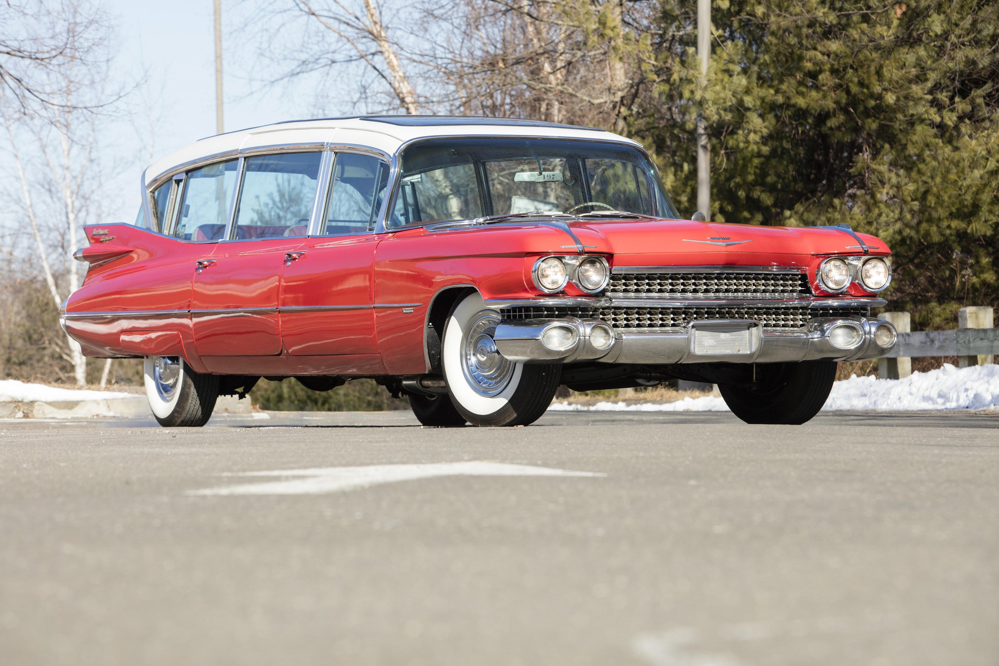 1959 Superior-Cadillac Broadmoor Skyview Hearse HD Wallpaper