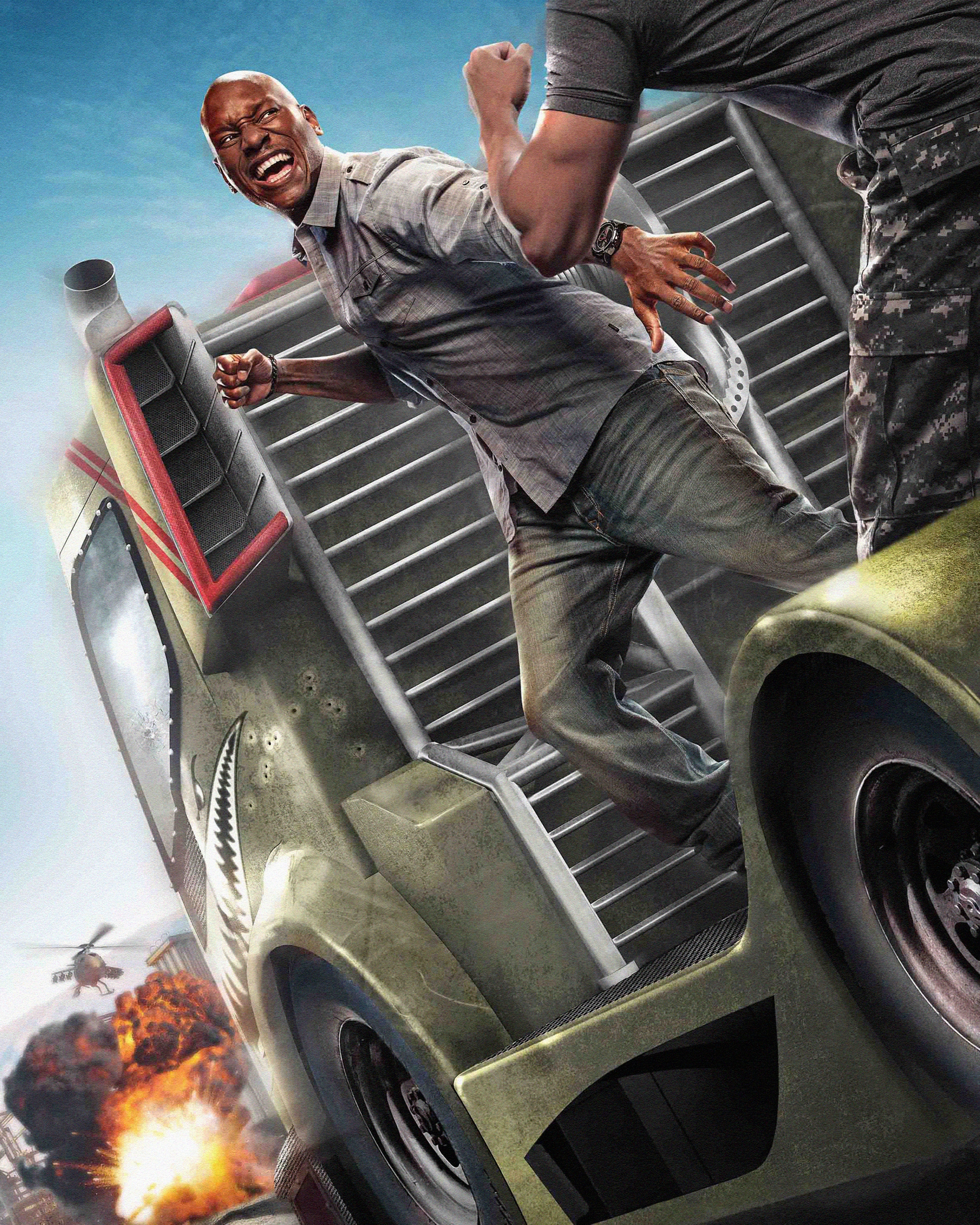 Tyrese Gibson in Fast & Furious 8 HD Phone Wallpaper