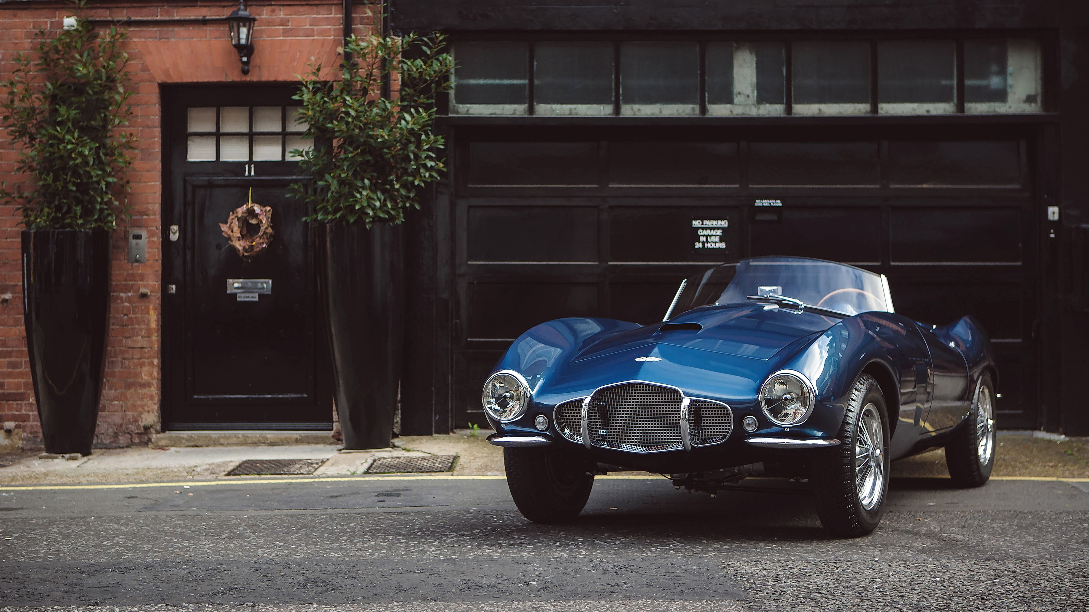 Blue 1953 Aston Martin DB2-4 Bertone Spider HD Wallpaper