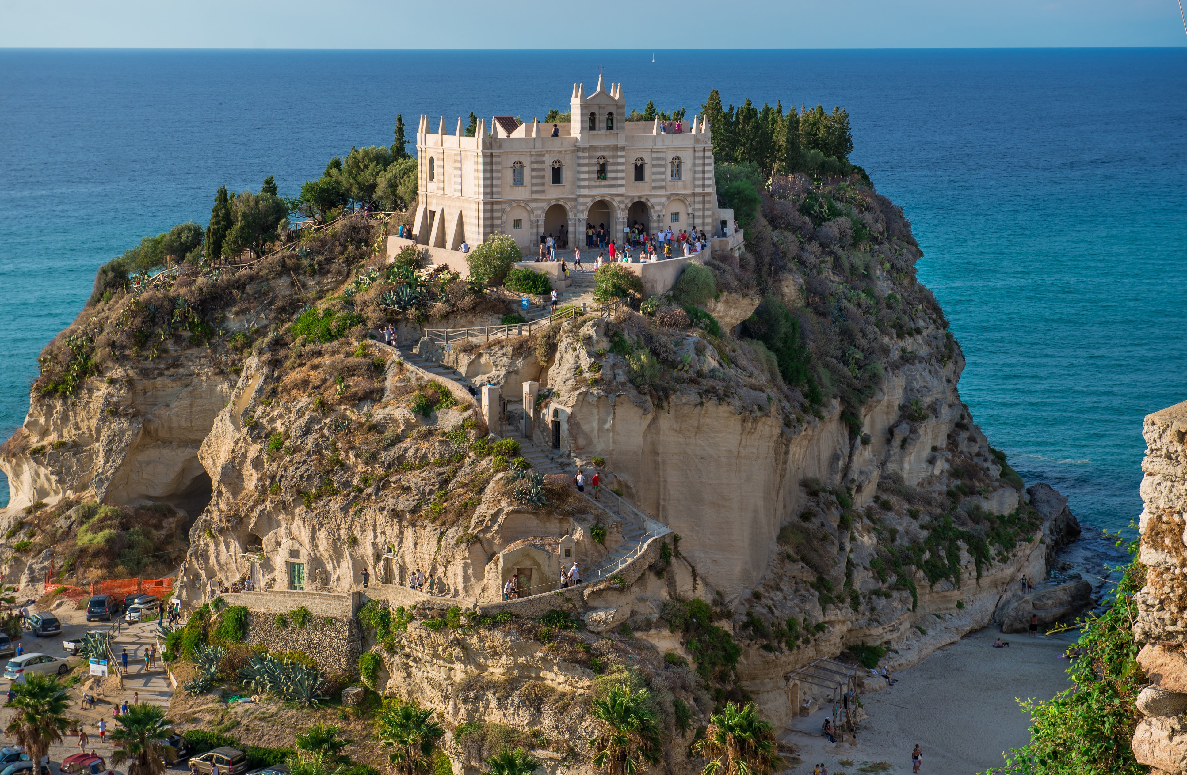 Sanctuary of Santa Maria dell'Isola, Tropea, Italy HD Wallpaper