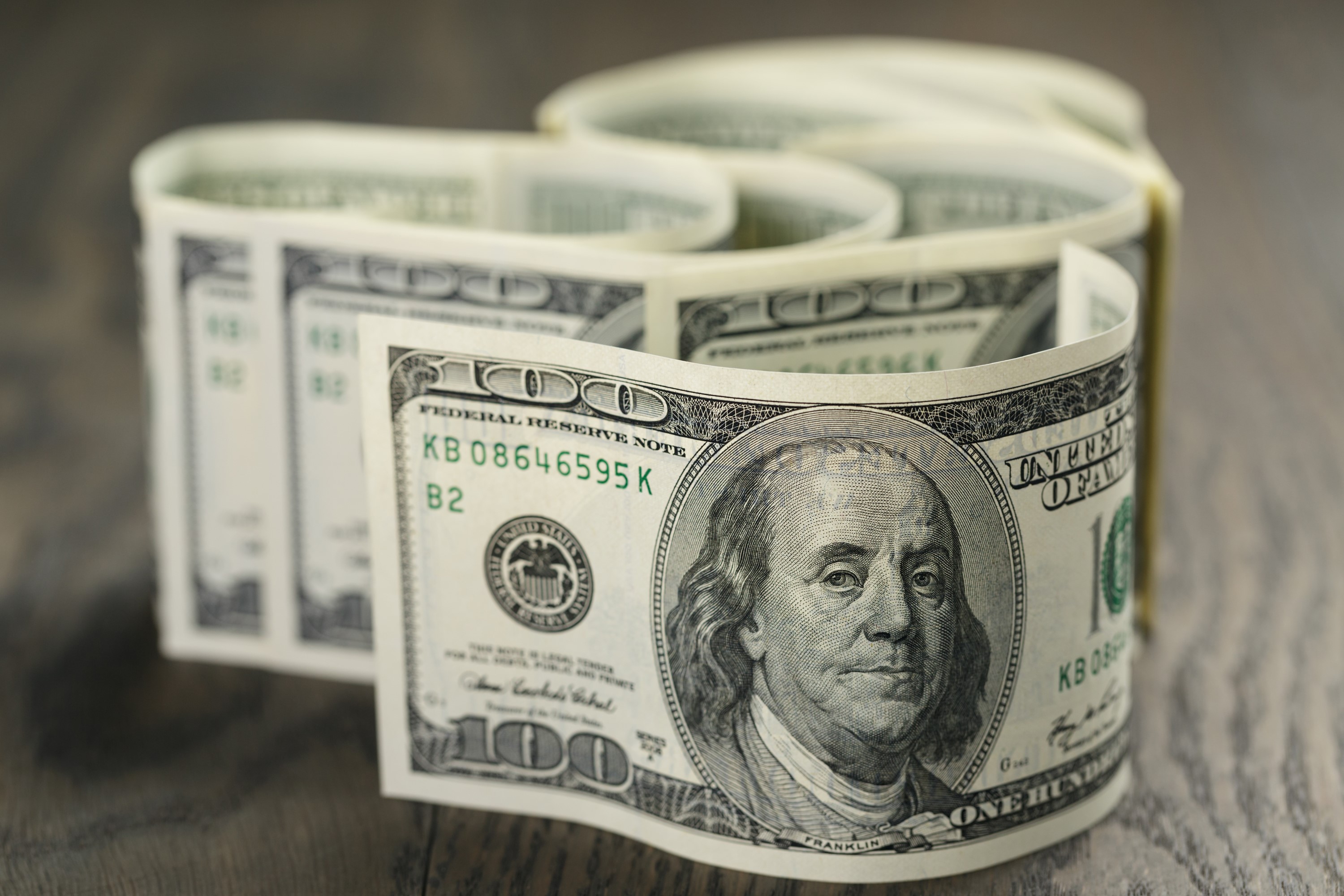One Hundred Dollar Bills HD Wallpaper