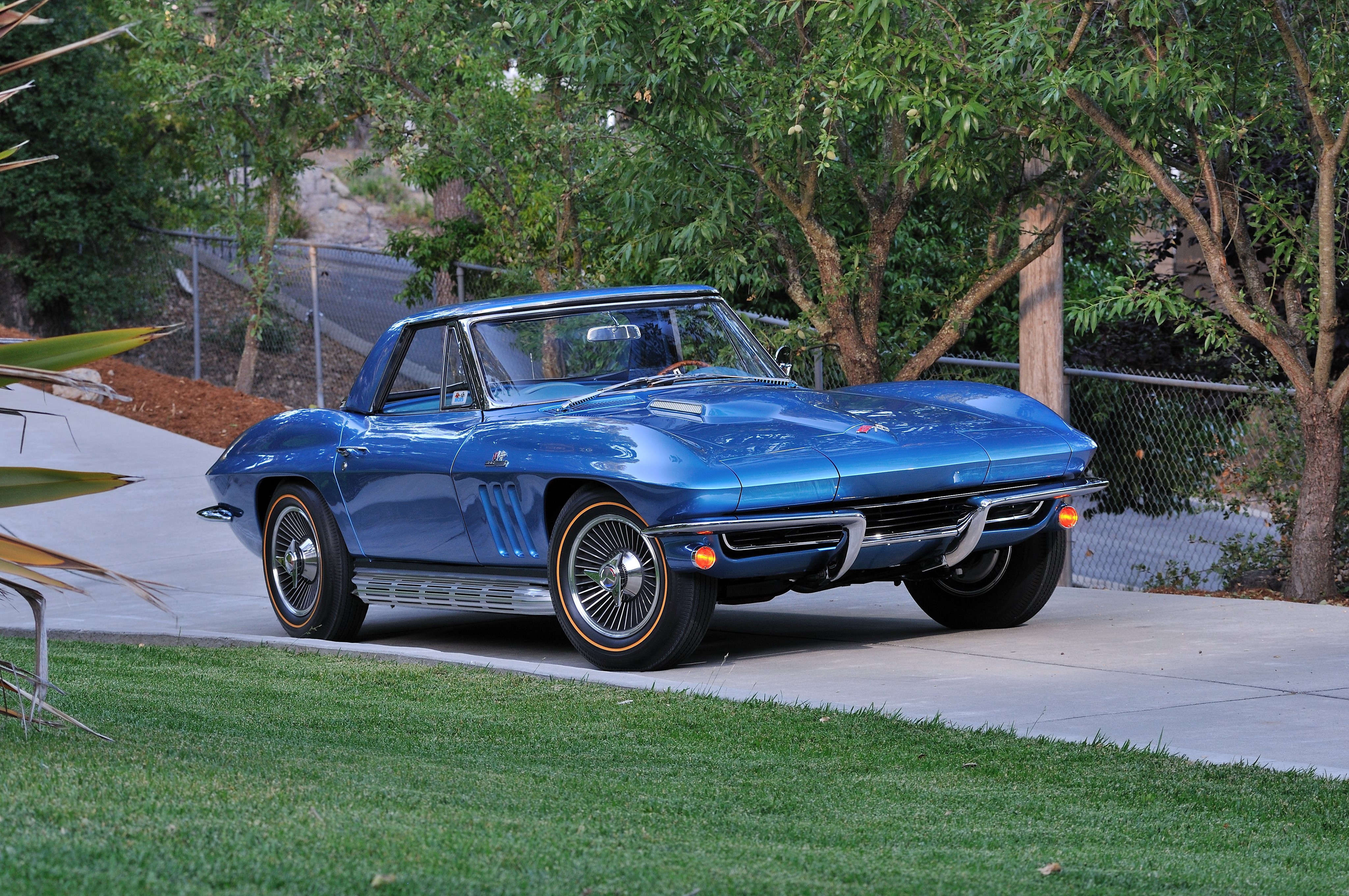 4K 1965 Chevrolet Corvette Sting Ray Convertible HD Wallpaper