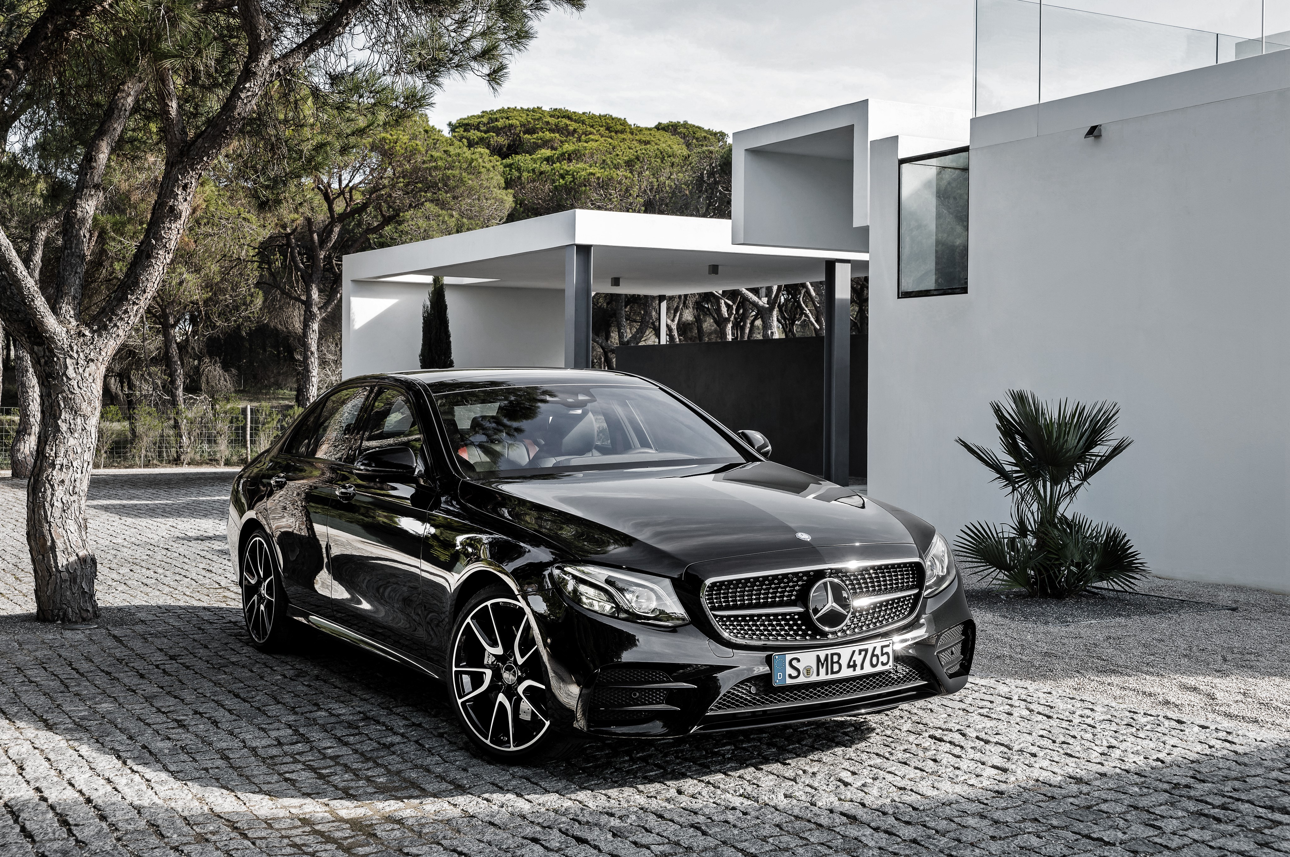 4K Mercedes-Benz E-Class W213 AMG Black Metallic HD Wallpaper