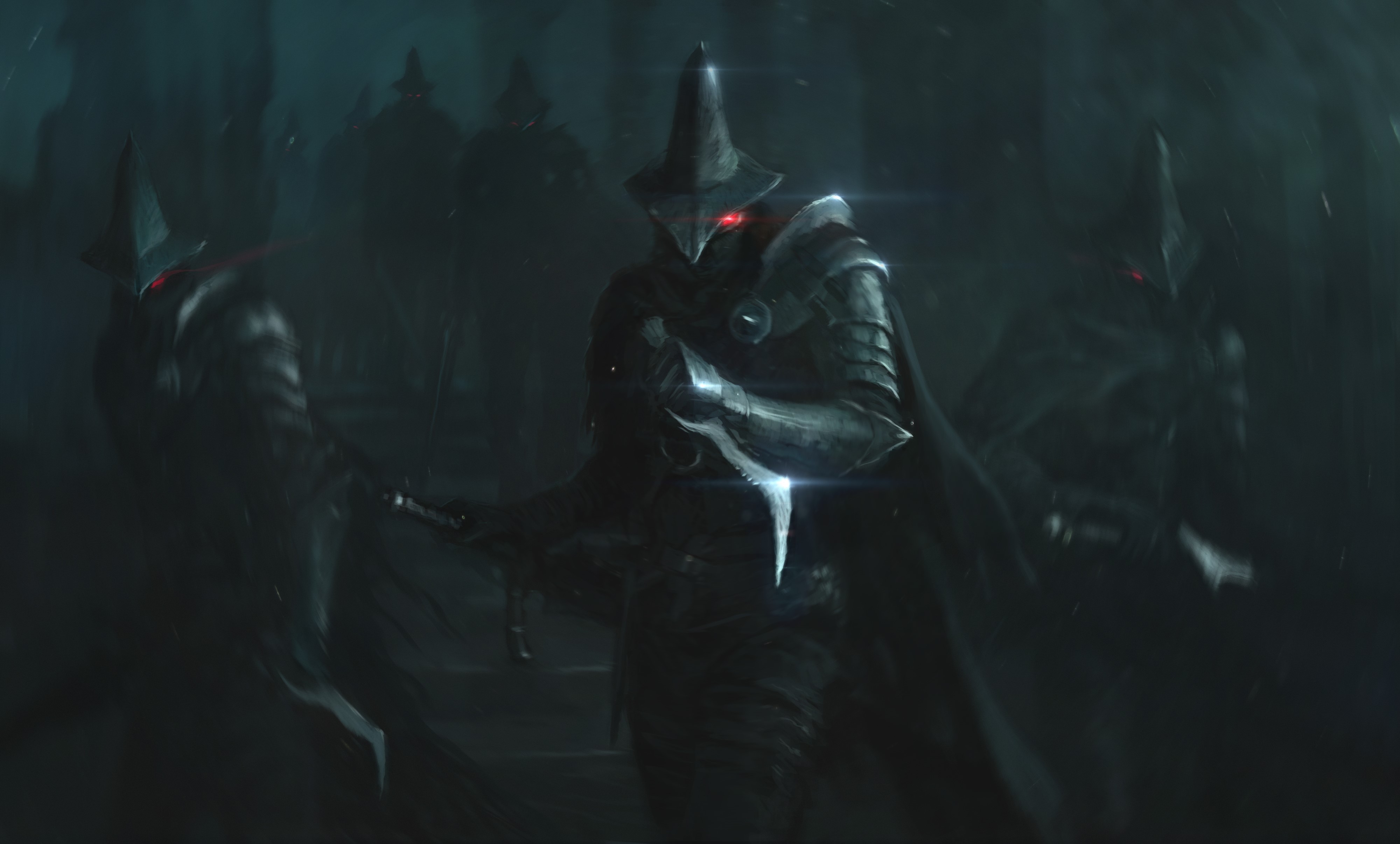 Warriors in armor from Dark Souls HD Wallpaper