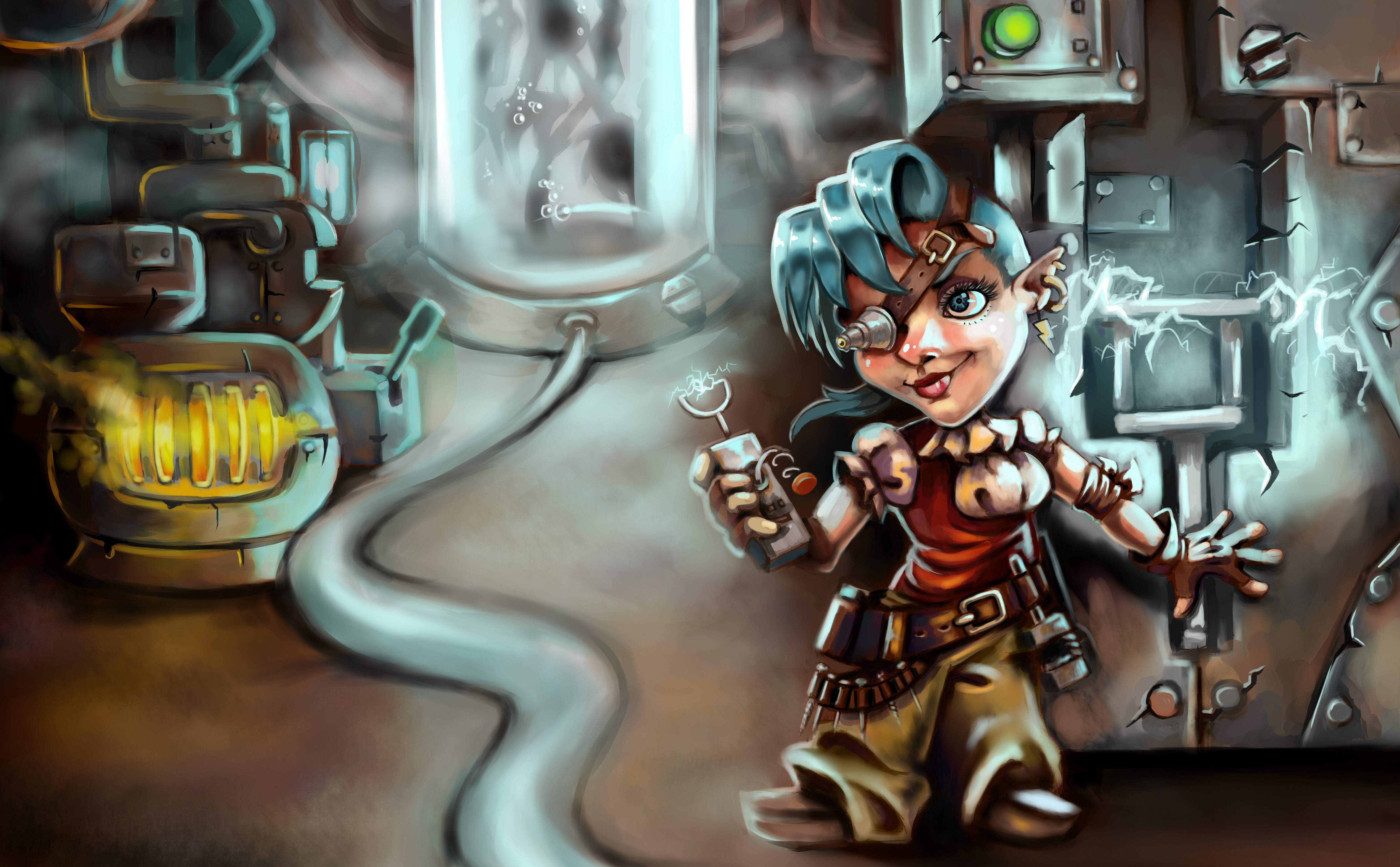 Goblin tinkerer from Hearthstone: Heroes of Warcraft HD Wallpaper