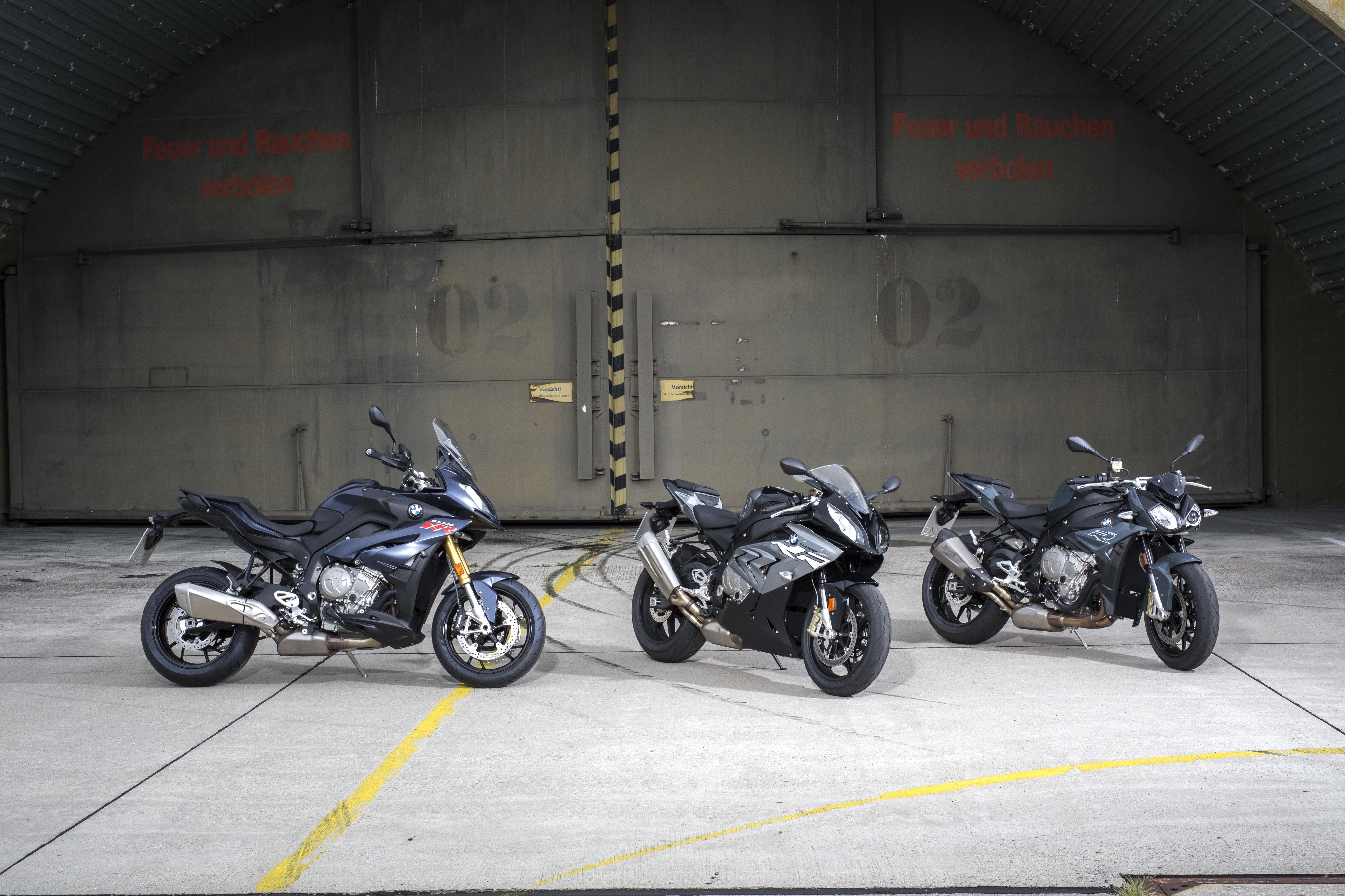 Three BMW S Series Motorcycles HD Wallpaper