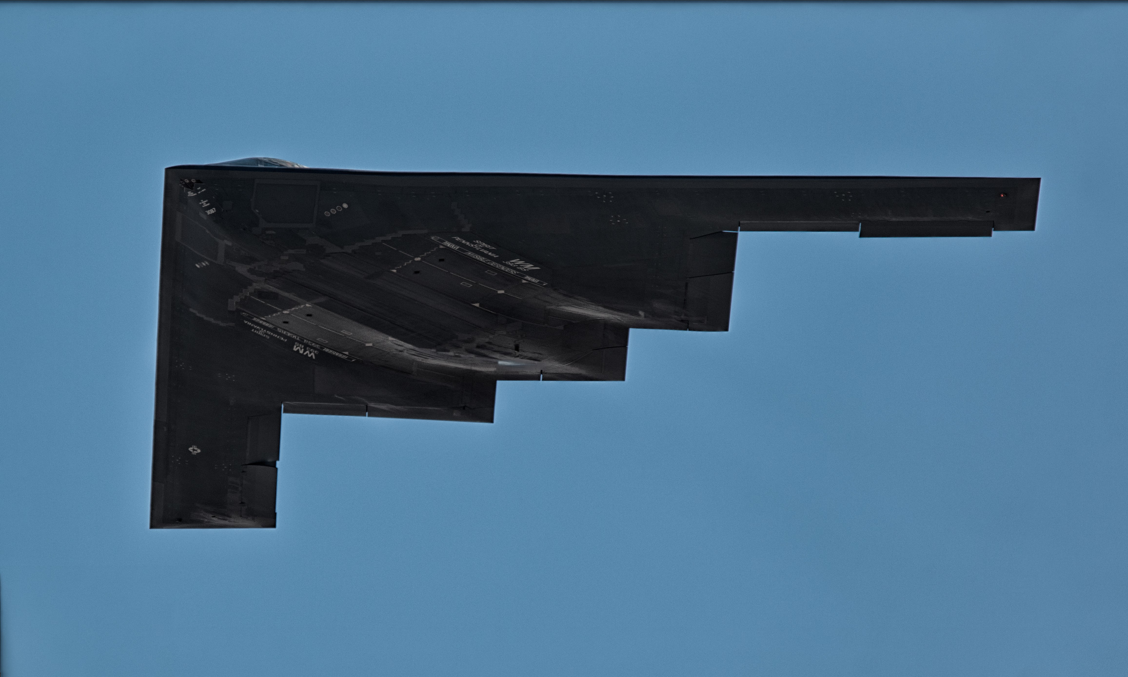B-2A Spirit Bomber in flight HD Wallpaper