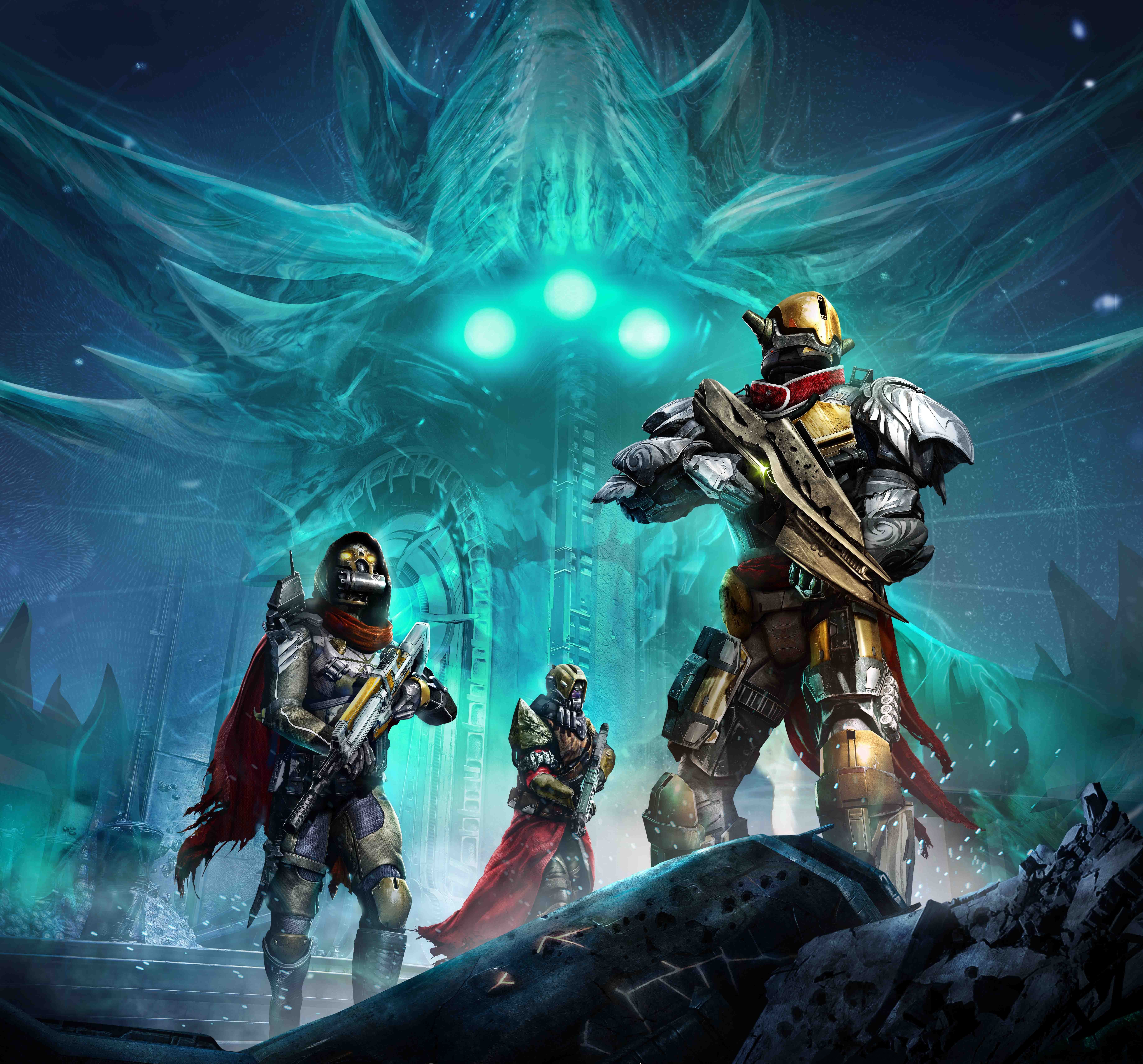 Destiny The Dark Below Warriors HD Wallpaper