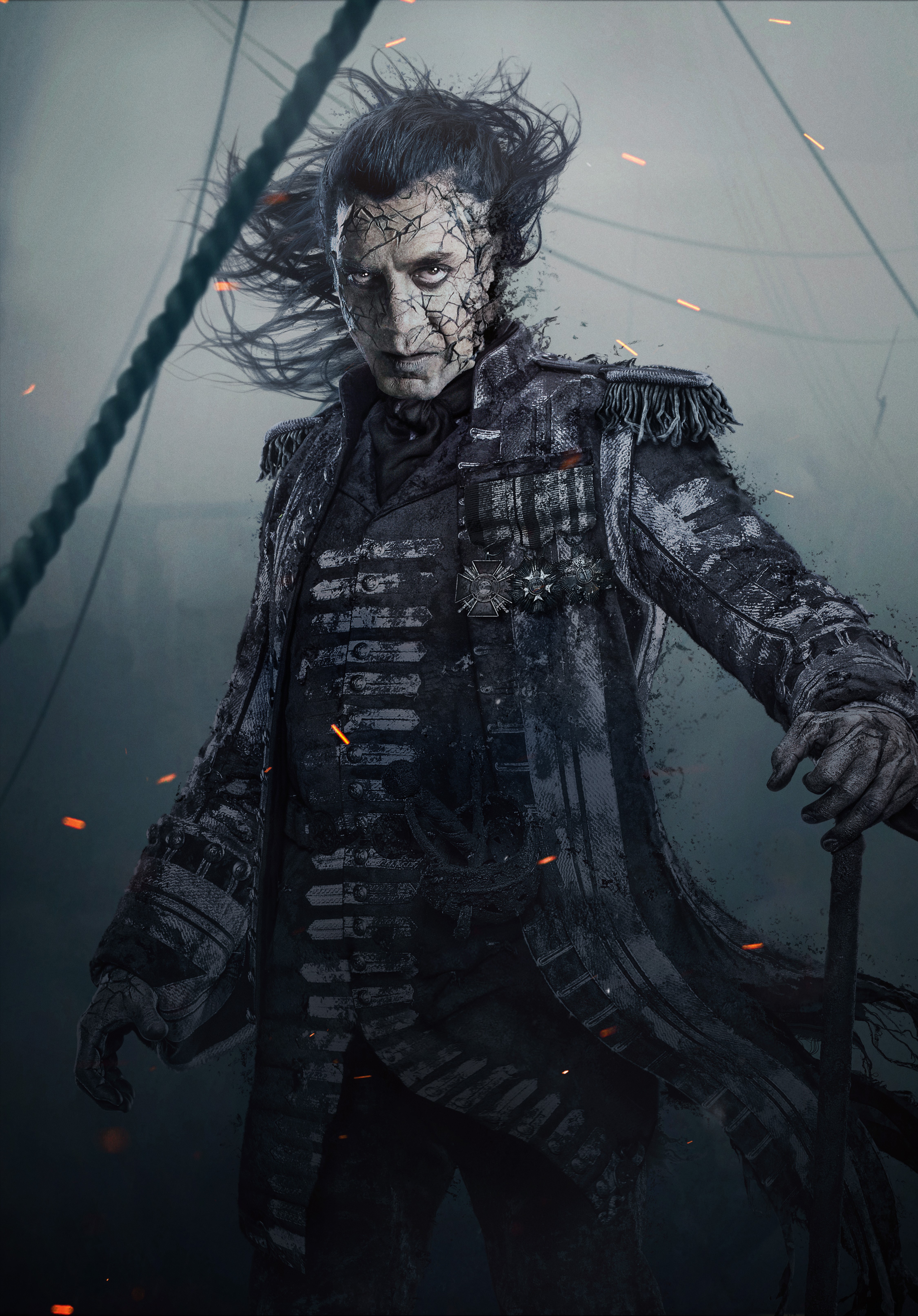 Captain Salazar from Pirates of the Caribbean: Dead Men Tell No Tales HD Phone Wallpaper