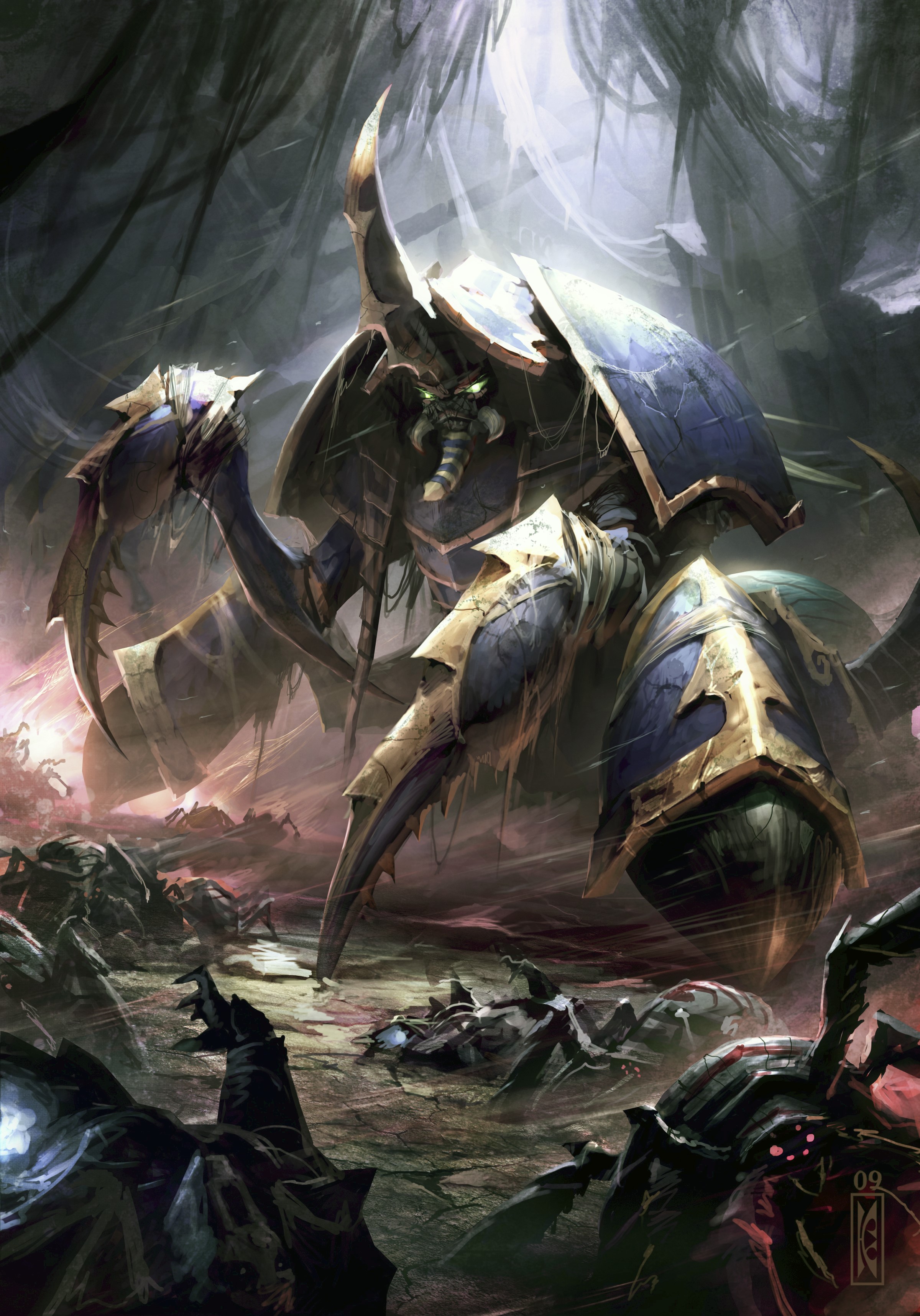 Anub'arak from Hearthstone: Heroes of Warcraft HD Phone Wallpaper