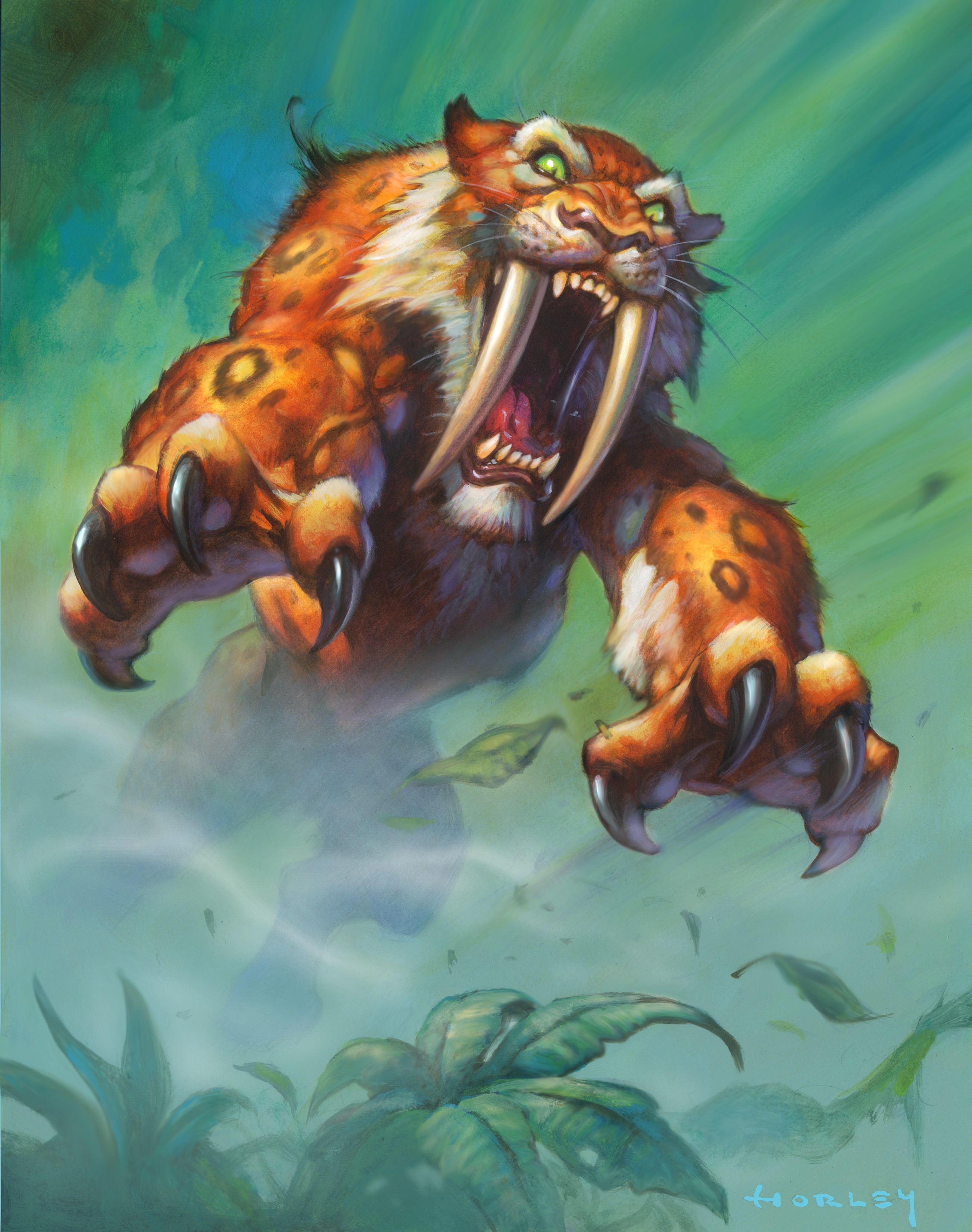 Sabretooth Stalker from Hearthstone: Heroes of Warcraft HD Phone Wallpaper