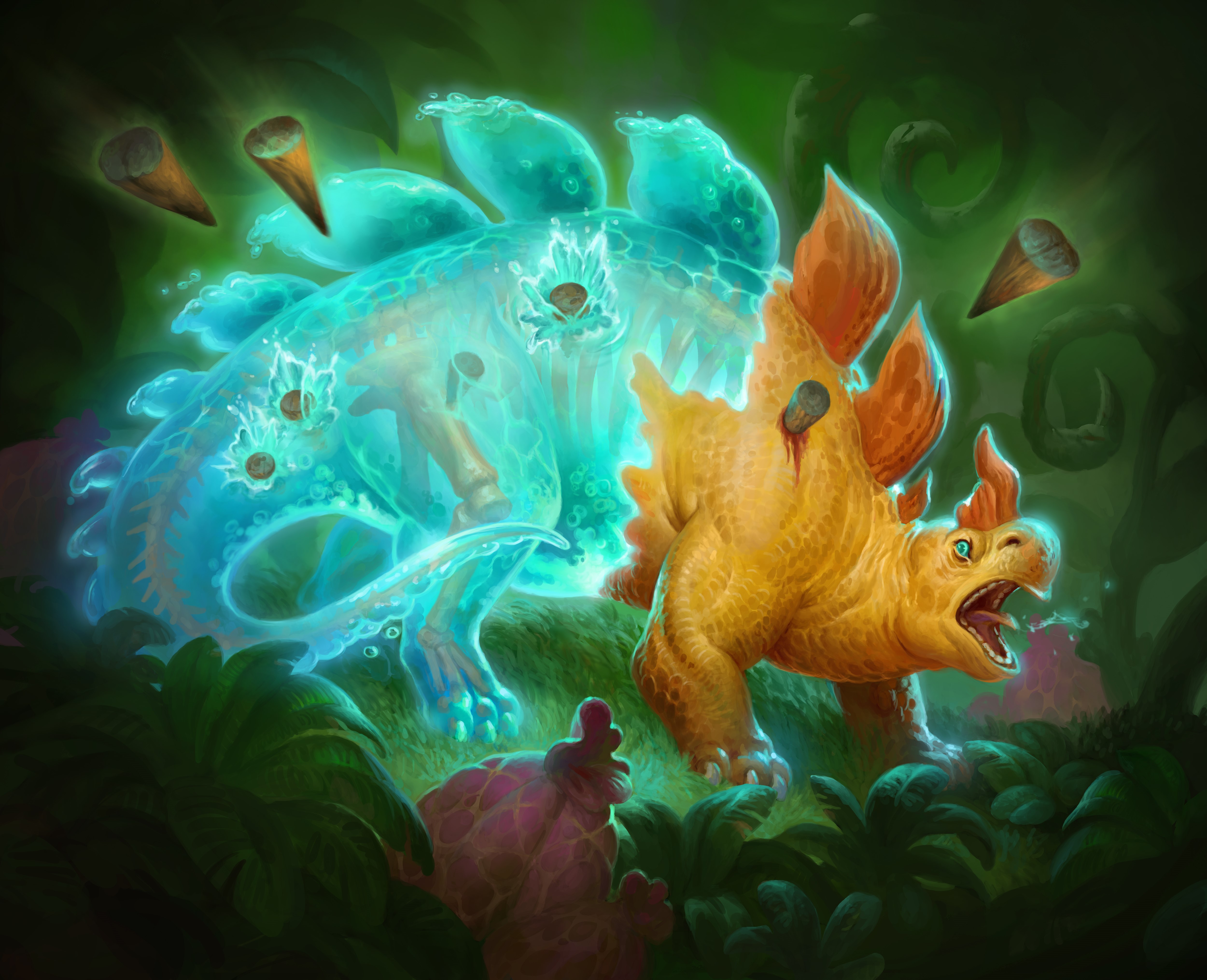 Hearthstone: Dinosaurs with Liquid Membrane HD Wallpaper