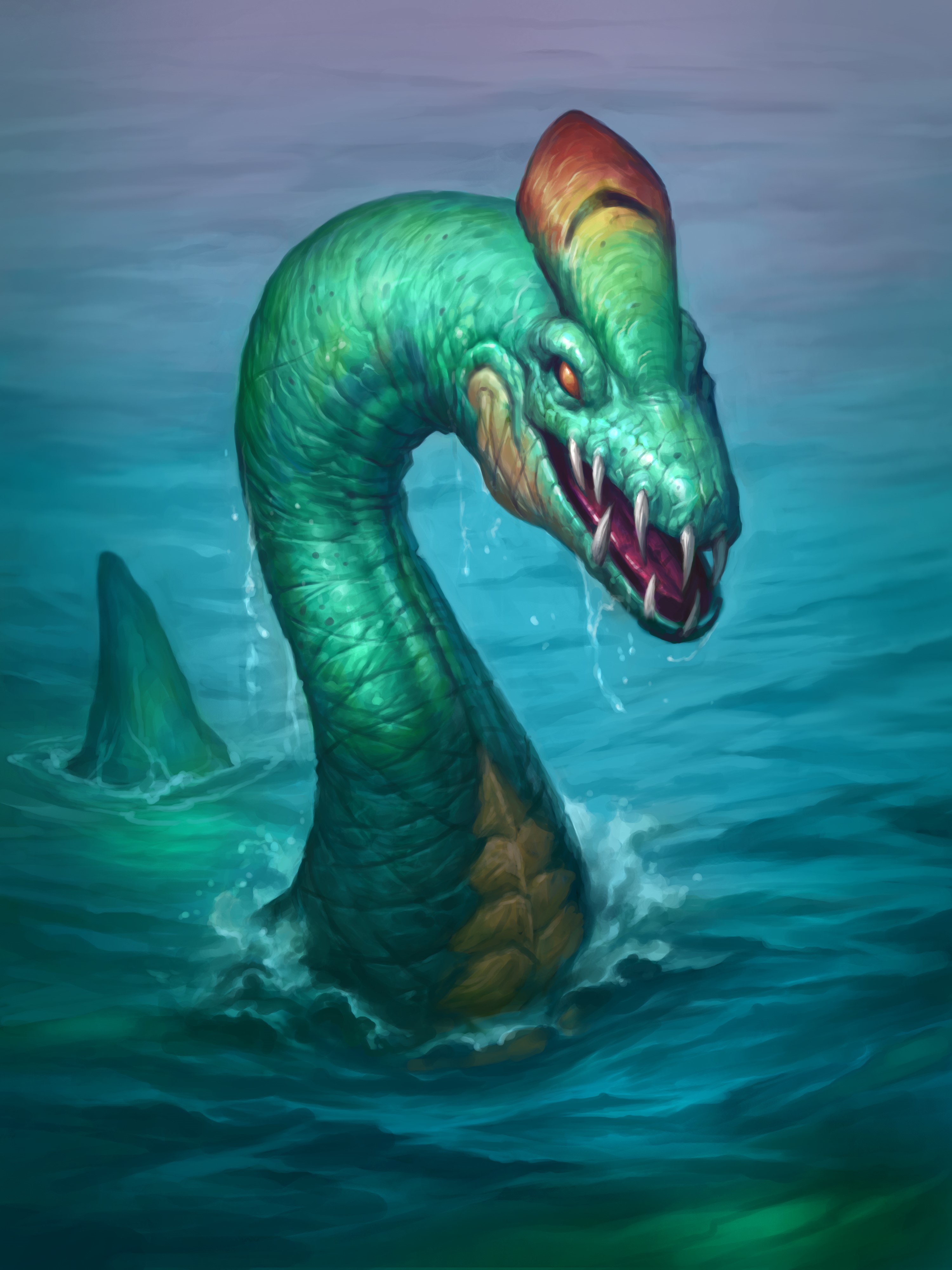 Sated Threshadon from Hearthstone: Heroes of Warcraft HD Phone Wallpaper