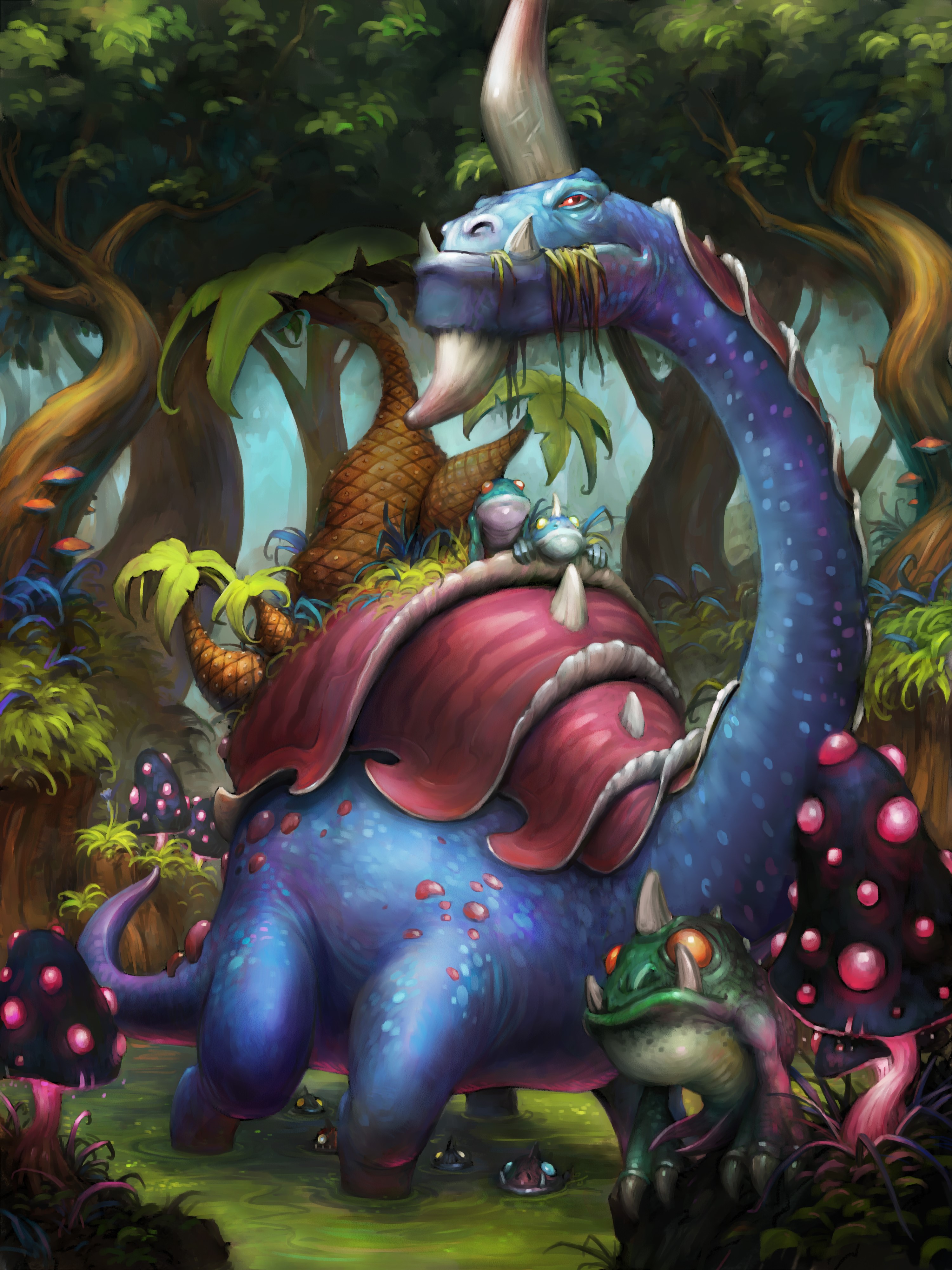 Gentle Megasaur from Hearthstone: Heroes of Warcraft HD Phone Wallpaper
