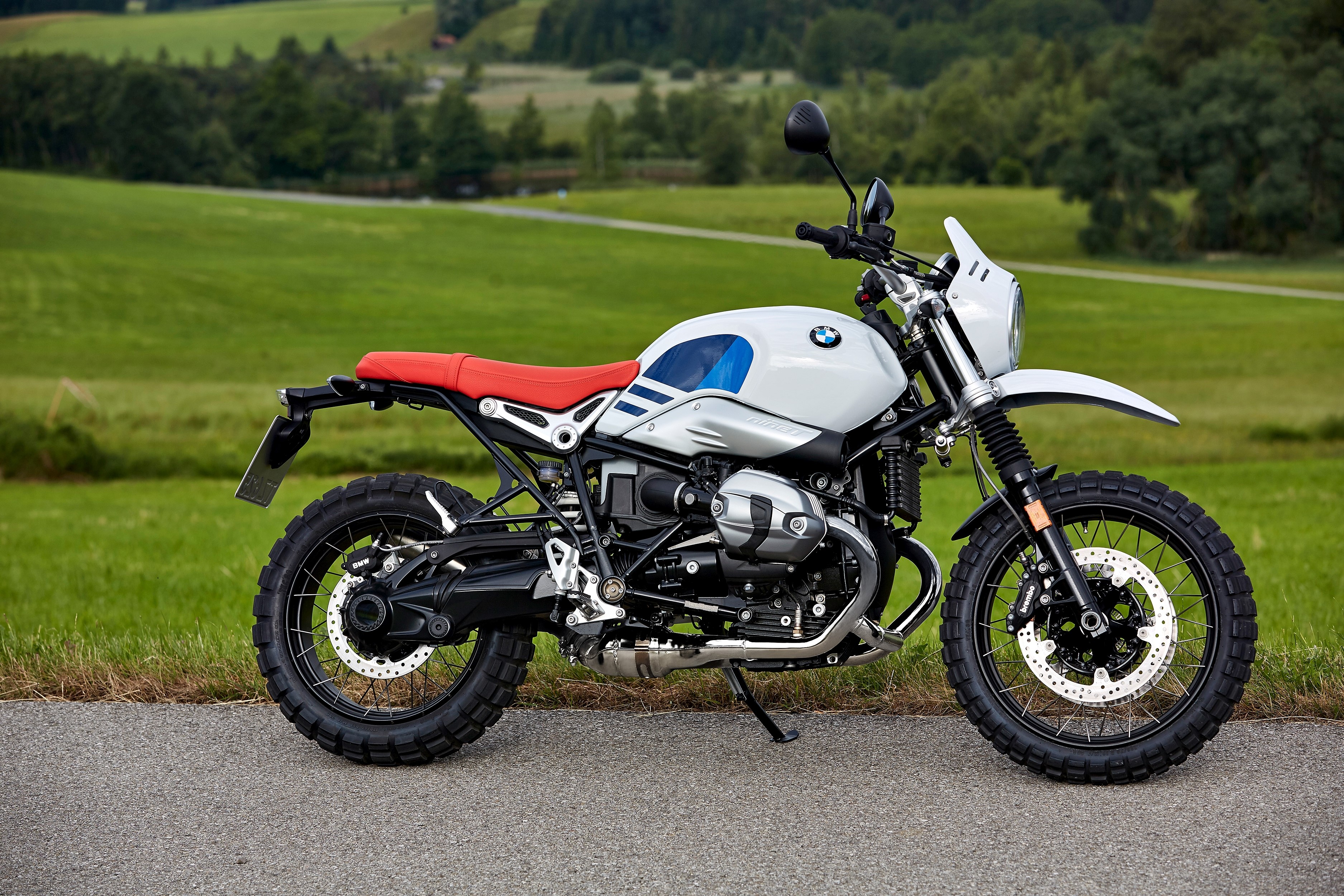 2017 BMW R nineT Urban G-S motorcycle side view HD Wallpaper