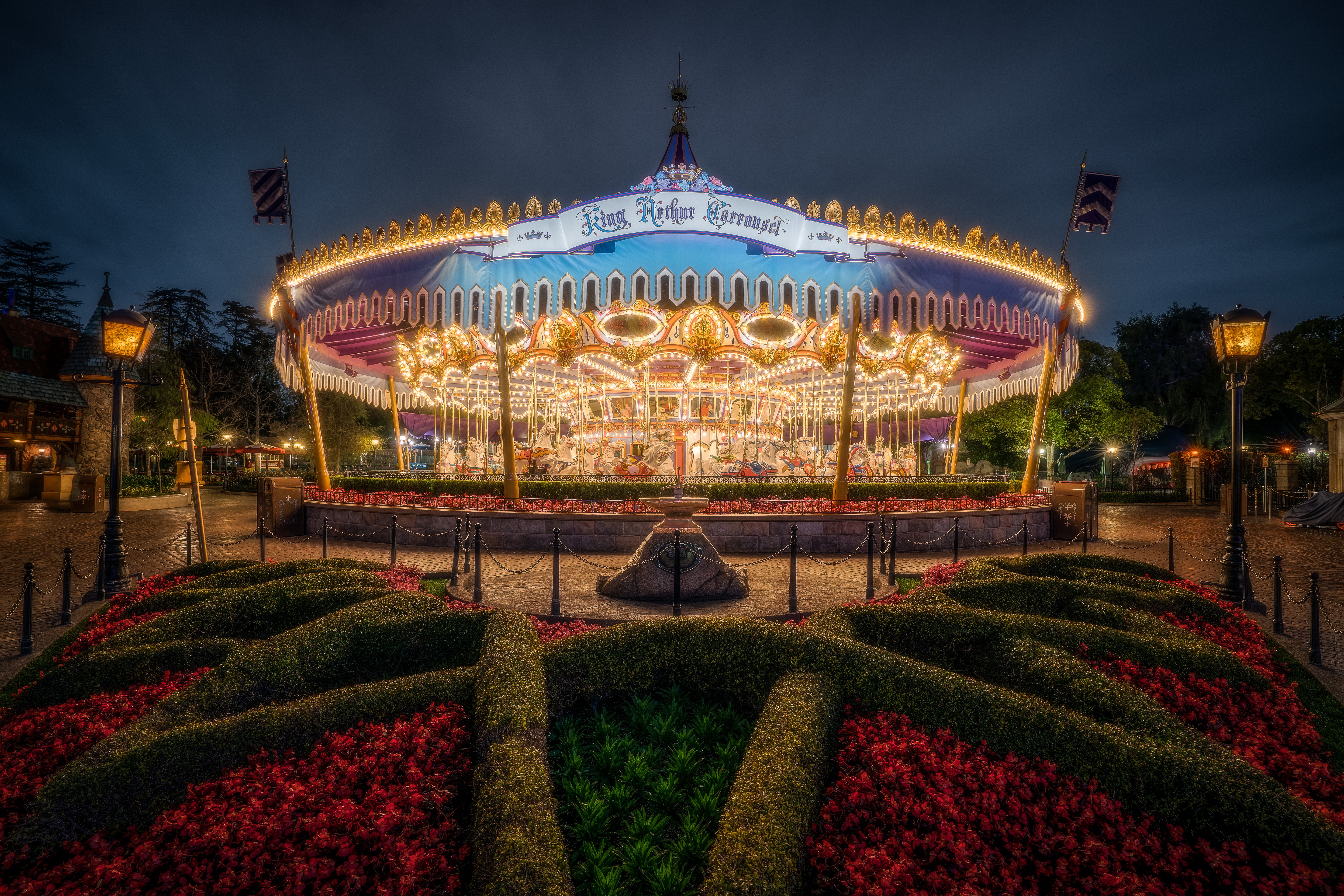 King Arthur Carrousel at Disneyland, California HD Wallpaper
