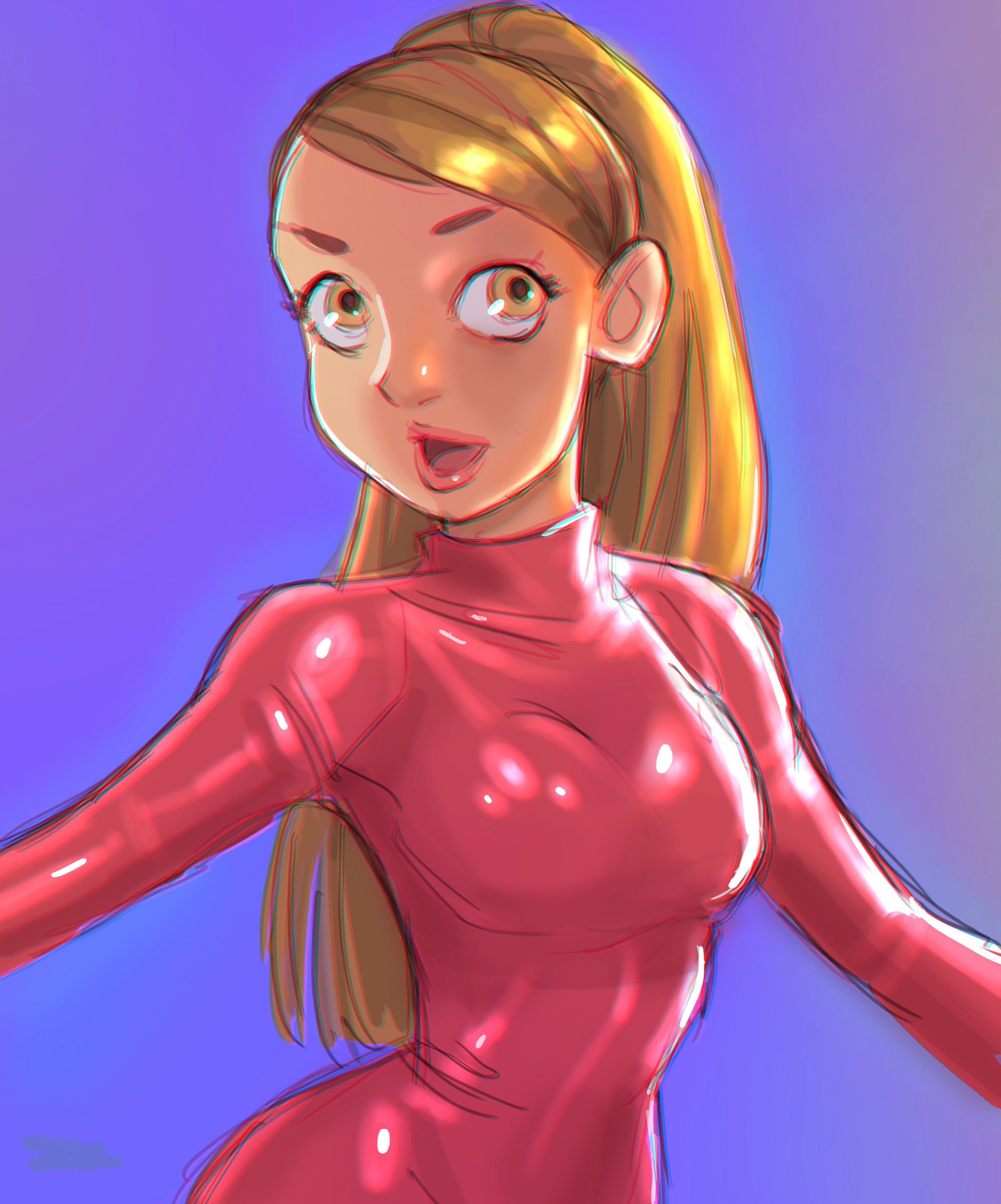 Painting of Britney Spears as a blonde girl HD Phone Wallpaper