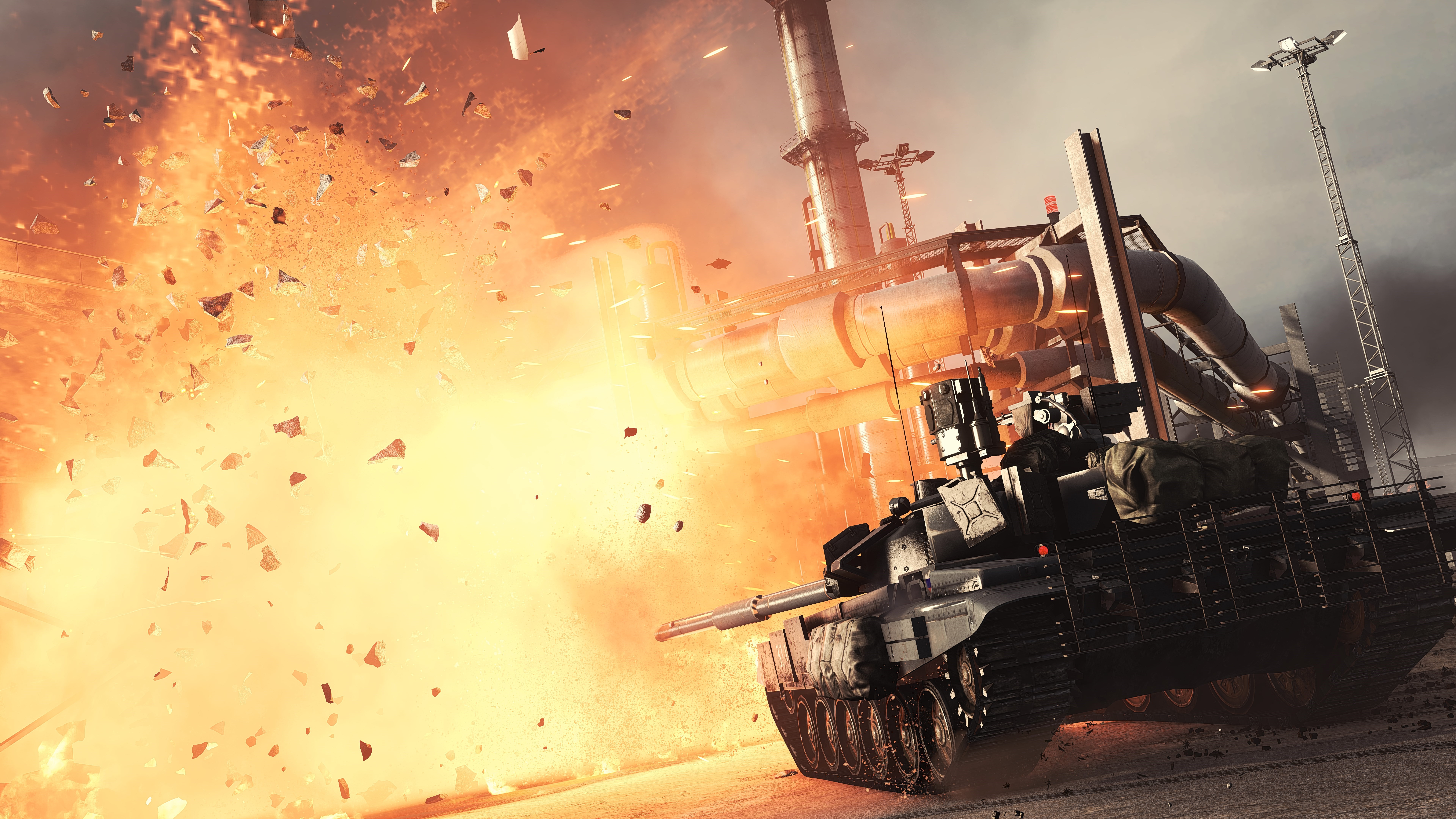 Battlefield 4 Tank Explosion HD Wallpaper